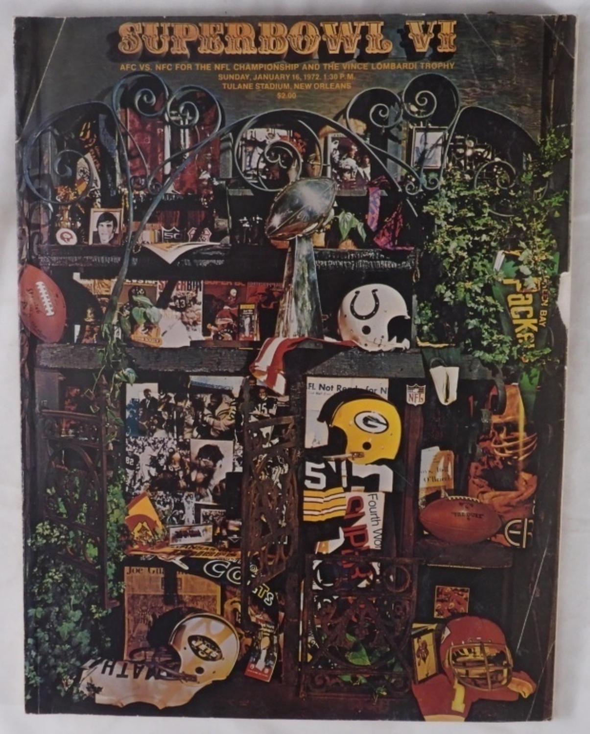 Super Bowl VI Official Program 1972, Raw