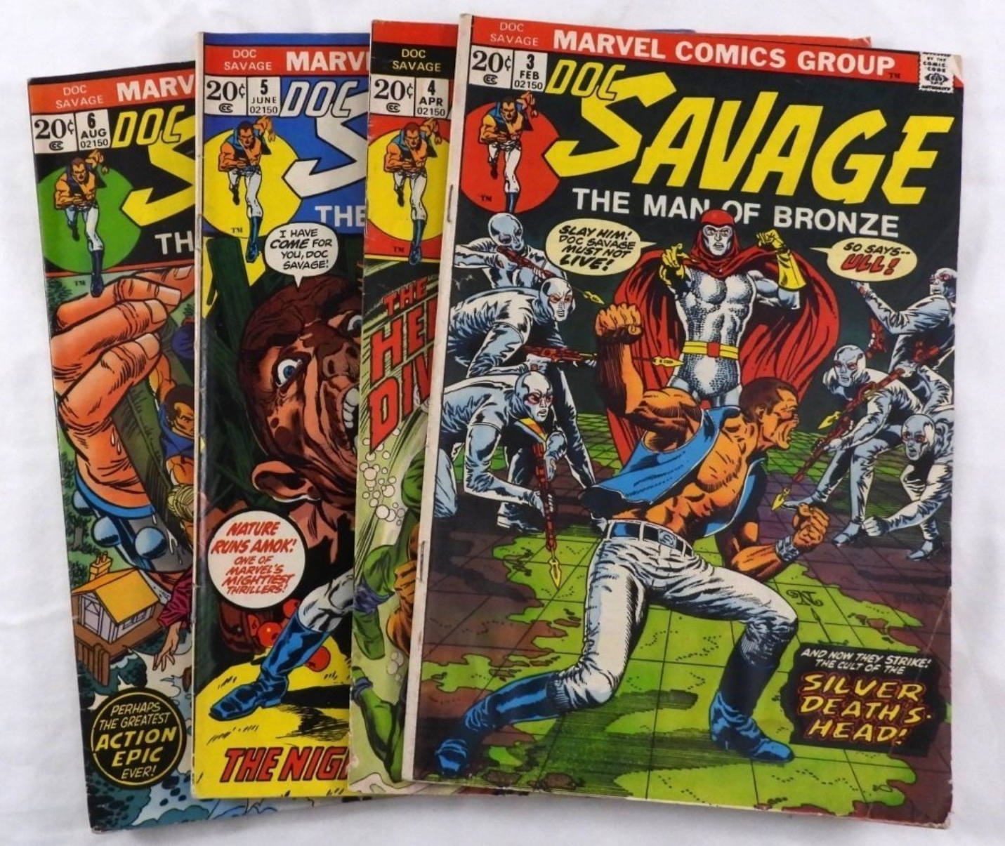 Marvel Doc Savage #3-6 Bronze Age Run 1972