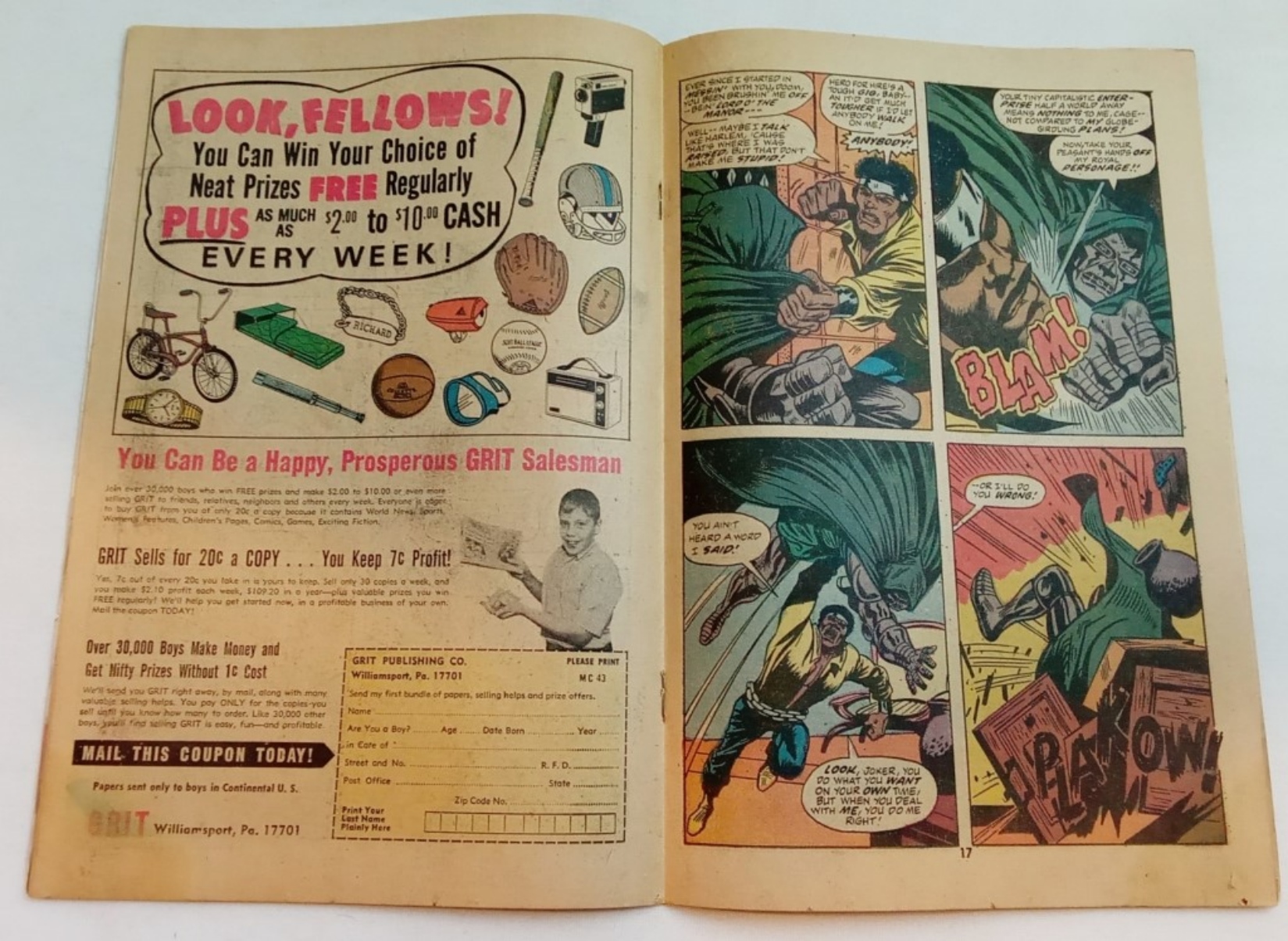 Luke Cage, Hero for Hire #9, May 1973, Raw
