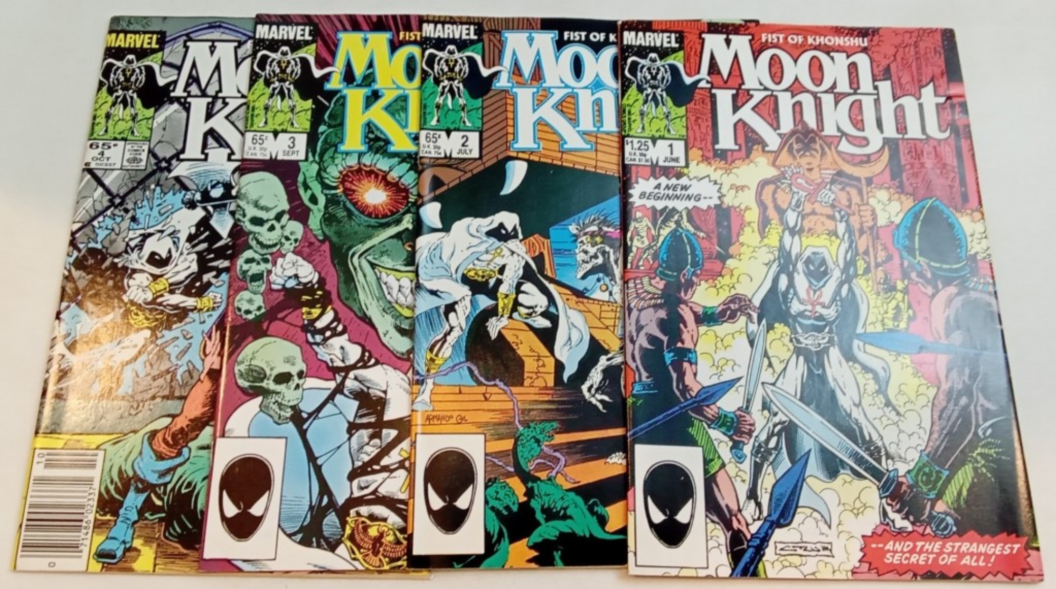 Moon Knight #1-4 "Fist of Khonshu" Marvel 1985-8