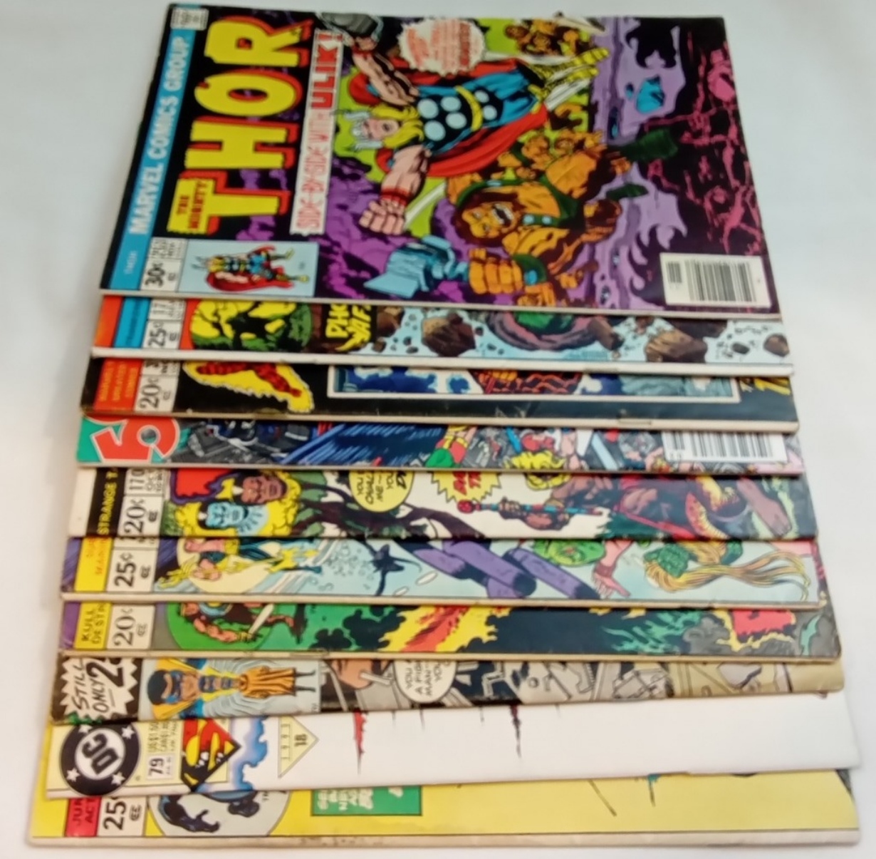 Marvel & DC Comics Lot, 1970s-80s, Raw