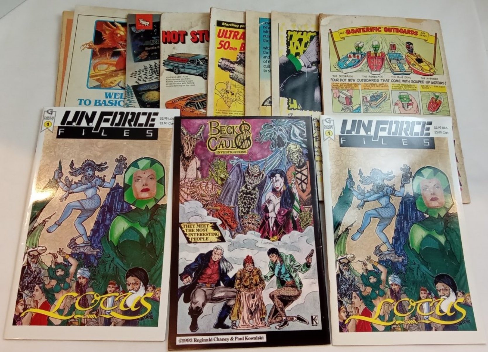 Comic Book Lot: Mixed Copper Age Comics, Raw
