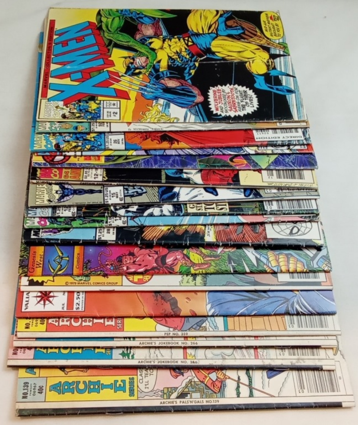 Comic Book Lot, Marvel & DC Mixed Titles 1980s-90s