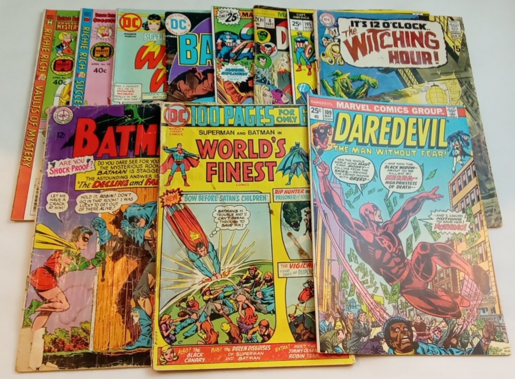 Comic Book Lot: 10 Silver Age Issues Raw