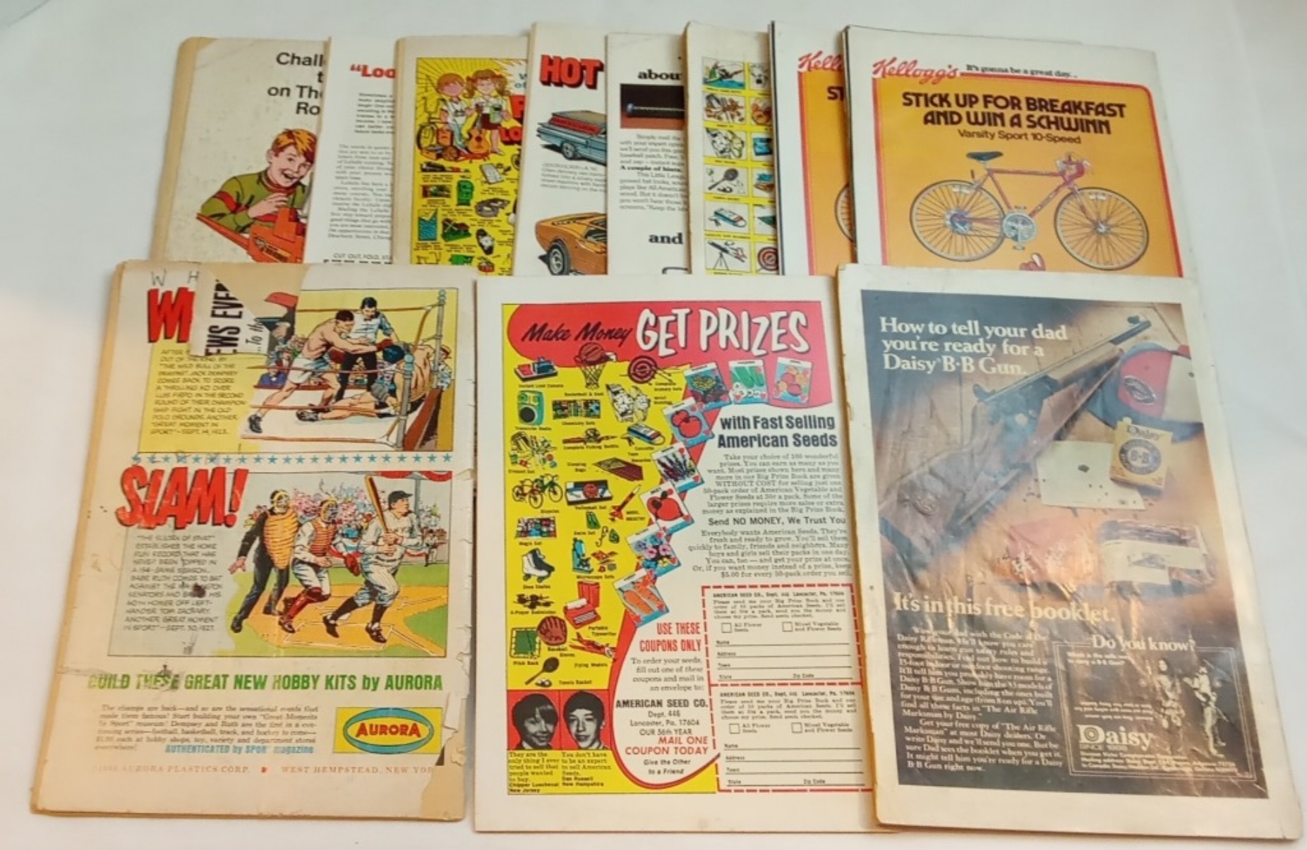 Comic Book Lot: 10 Silver Age Issues Raw