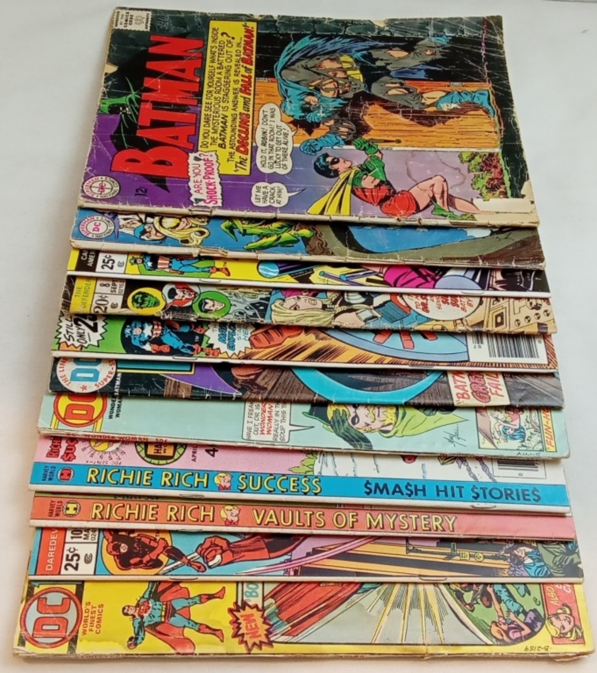 Comic Book Lot: 10 Silver Age Issues Raw