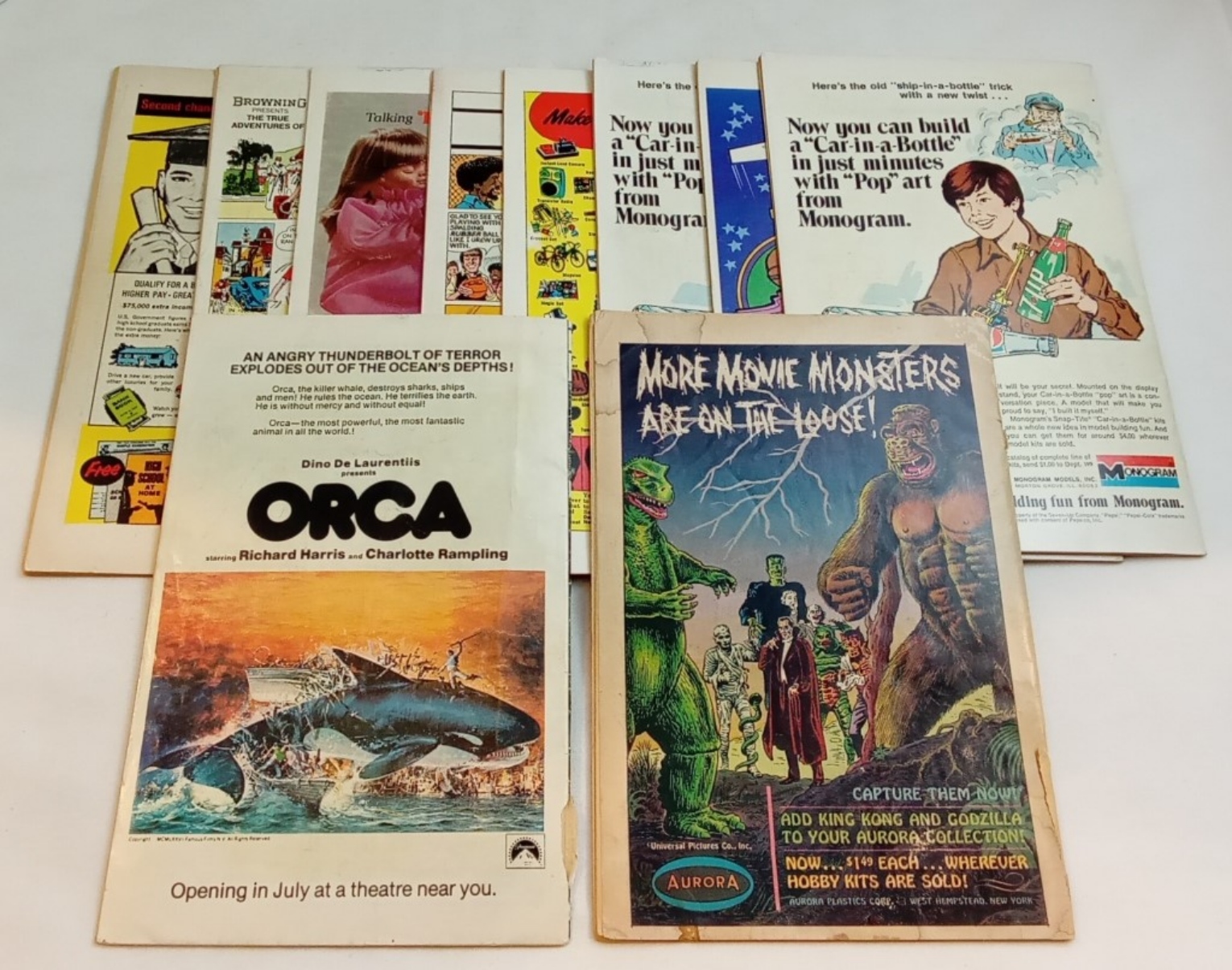 Silver Age & Bronze Age Comics Lot, 10 Issues Raw