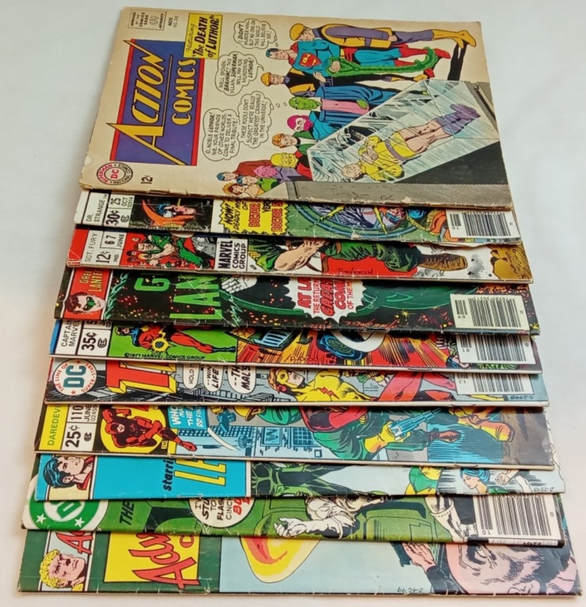 Silver Age & Bronze Age Comics Lot, 10 Issues Raw