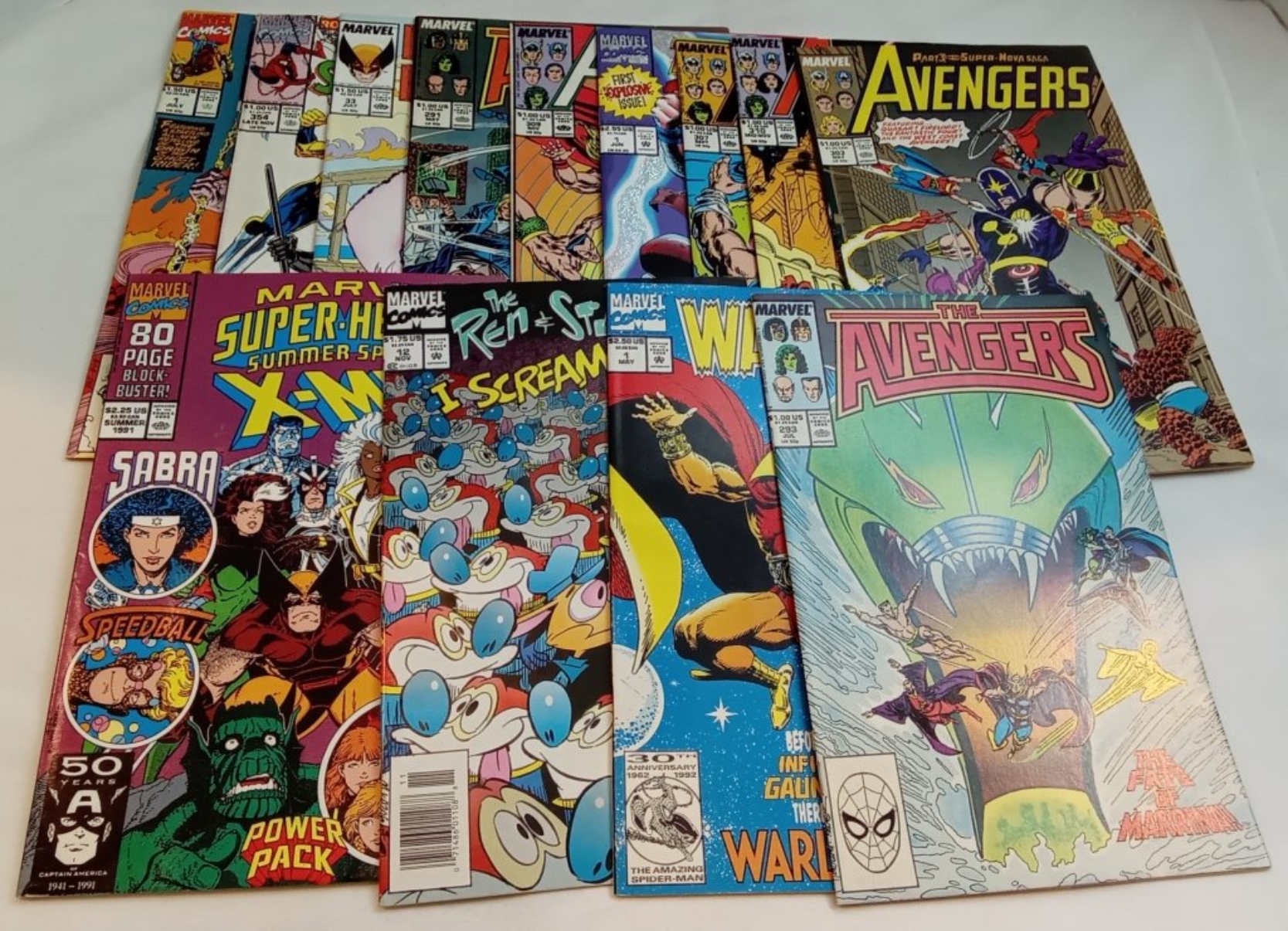 Marvel Comics Lot, 13 Issues 1980s-90s Raw