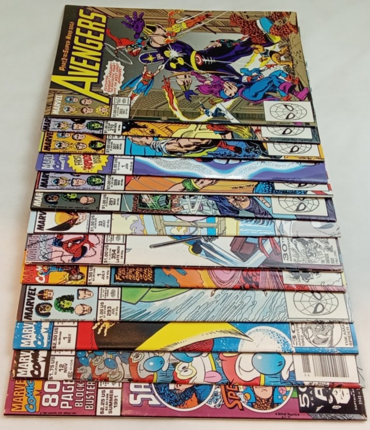 Marvel Comics Lot, 13 Issues 1980s-90s Raw