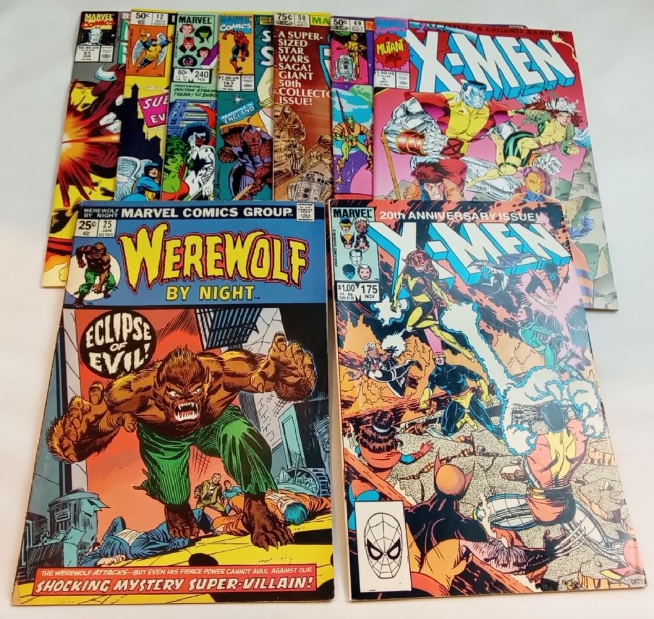 Marvel Comics Lot 9 Issues 1960s-1990s Raw