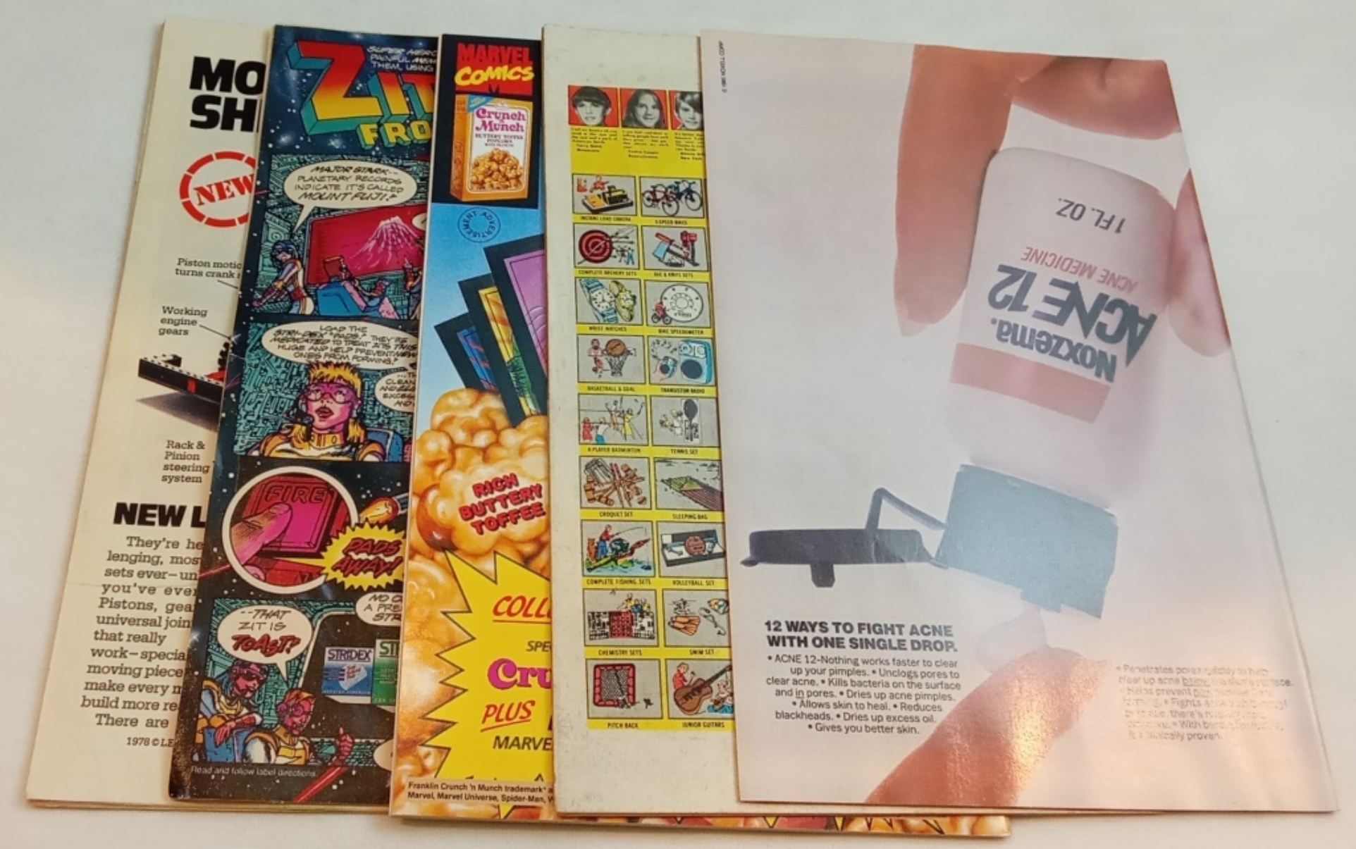 Marvel Comics Lot 5 Issues 1970s-1990s Raw