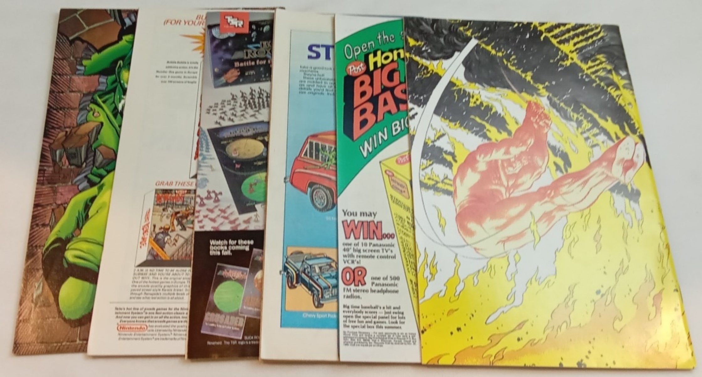 Marvel Comics Lot, Six Issues 1980s-1990s, Raw