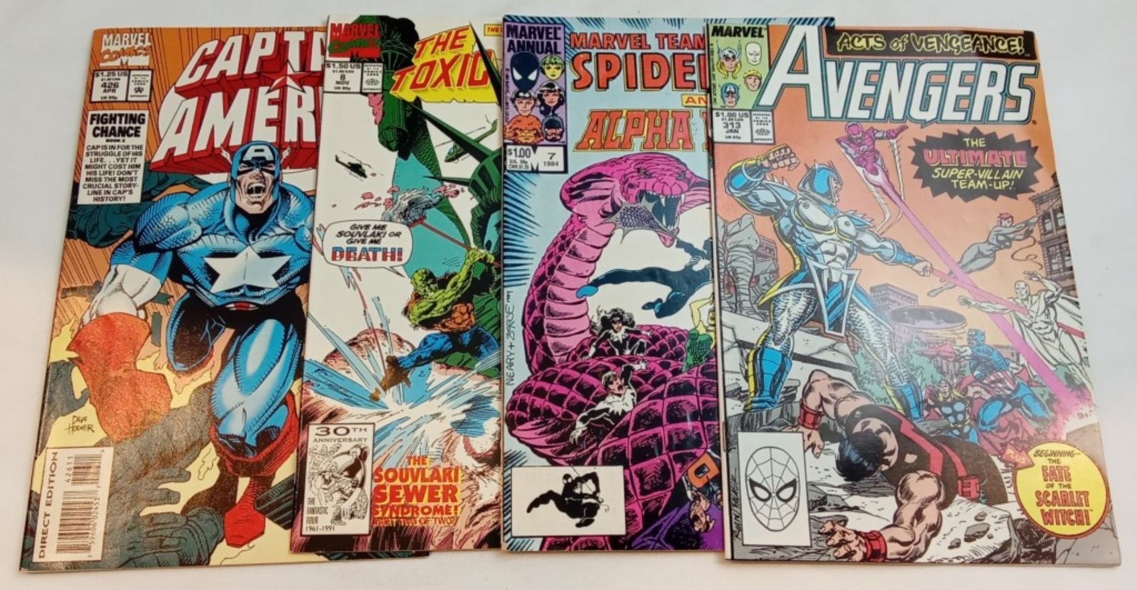 Marvel Comics Lot, 1984-1990s, Raw
