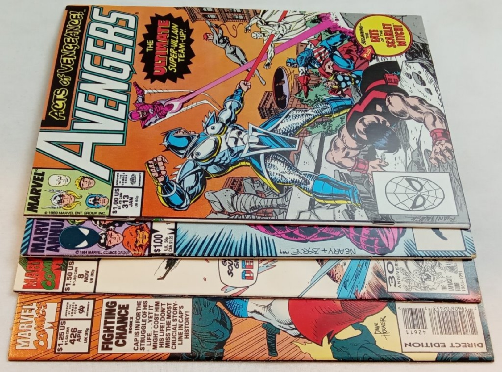 Marvel Comics Lot, 1984-1990s, Raw