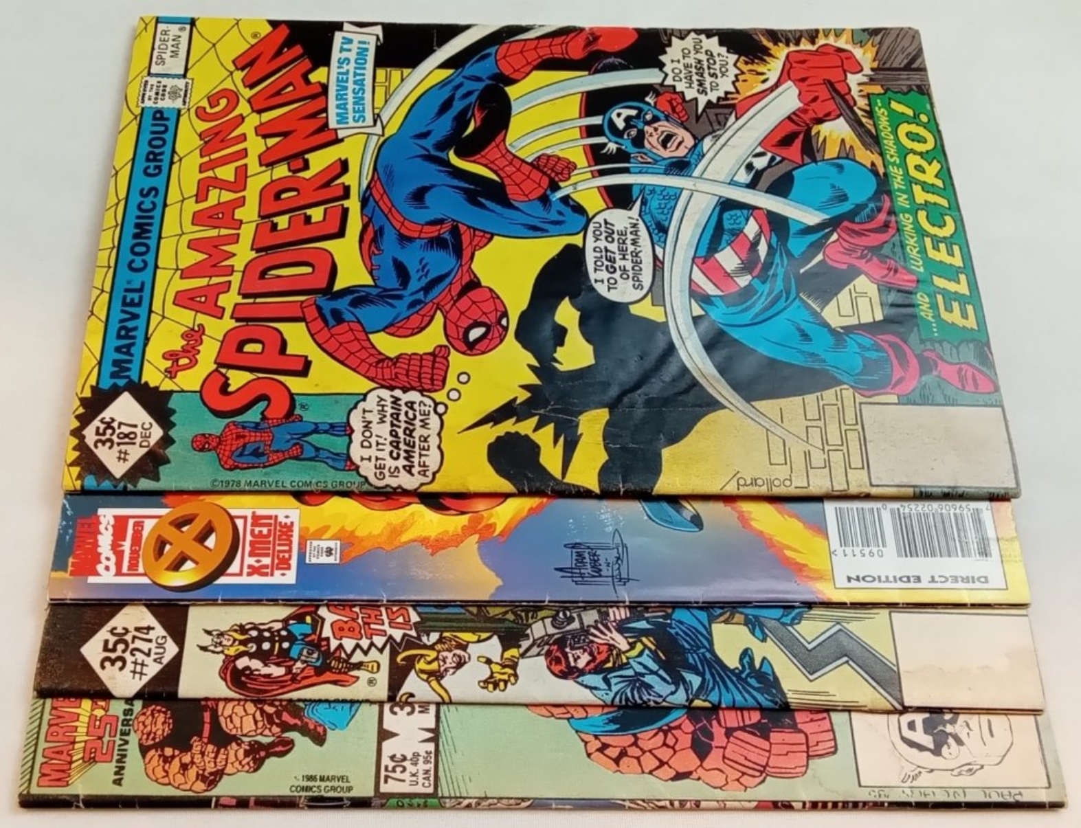 Marvel Comics Lot of 4 1978-1995, Raw