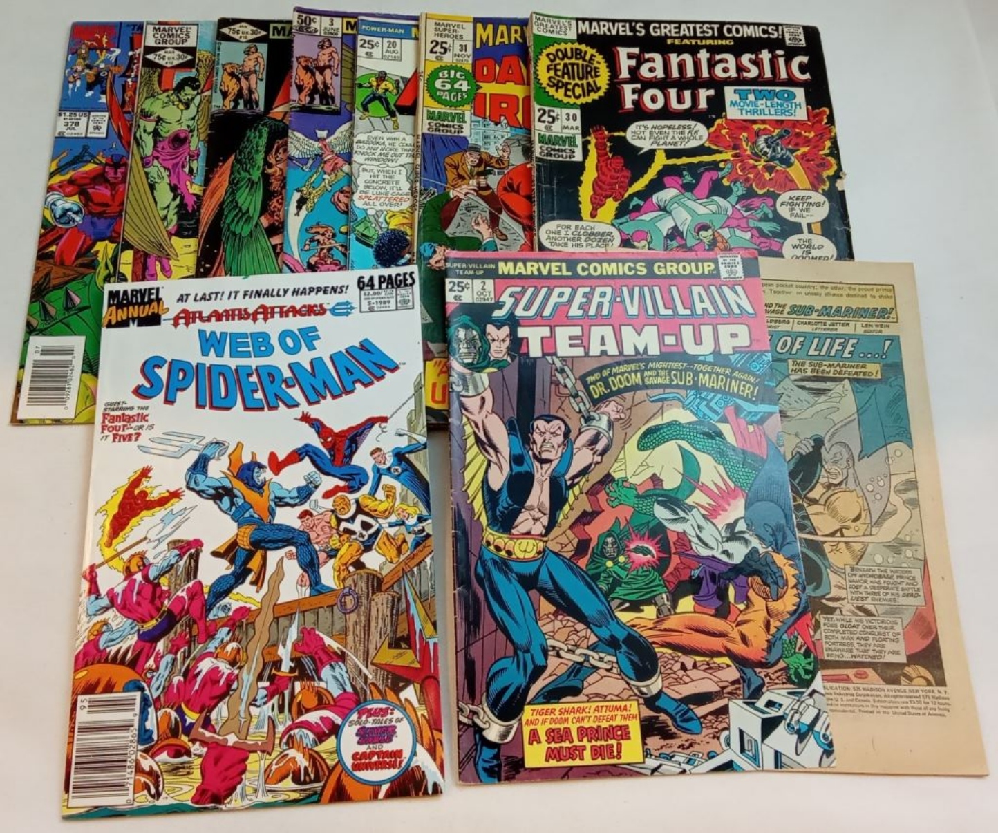 Marvel Comics Lot, Nine Bronze Age Issues