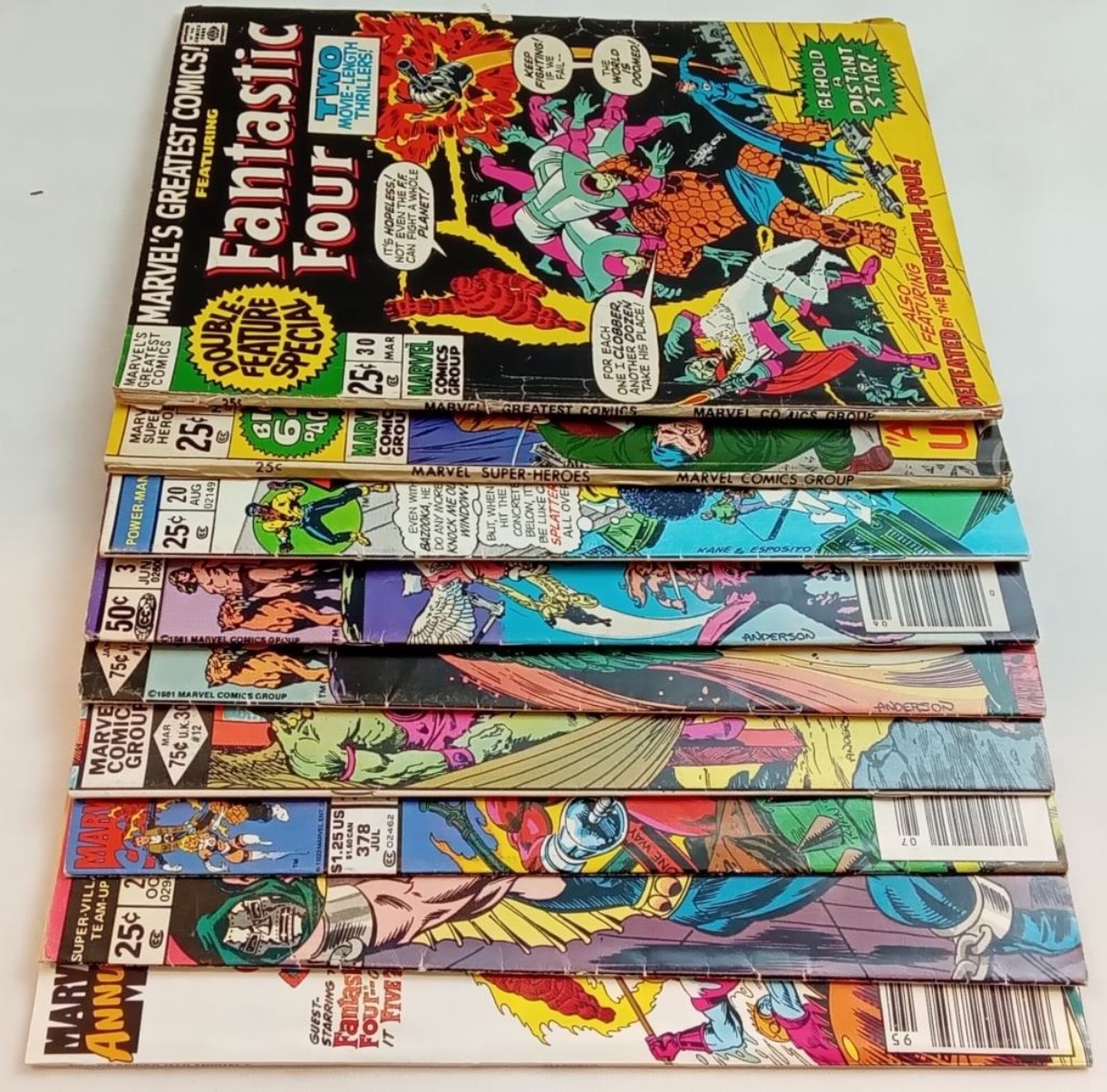 Marvel Comics Lot, Nine Bronze Age Issues