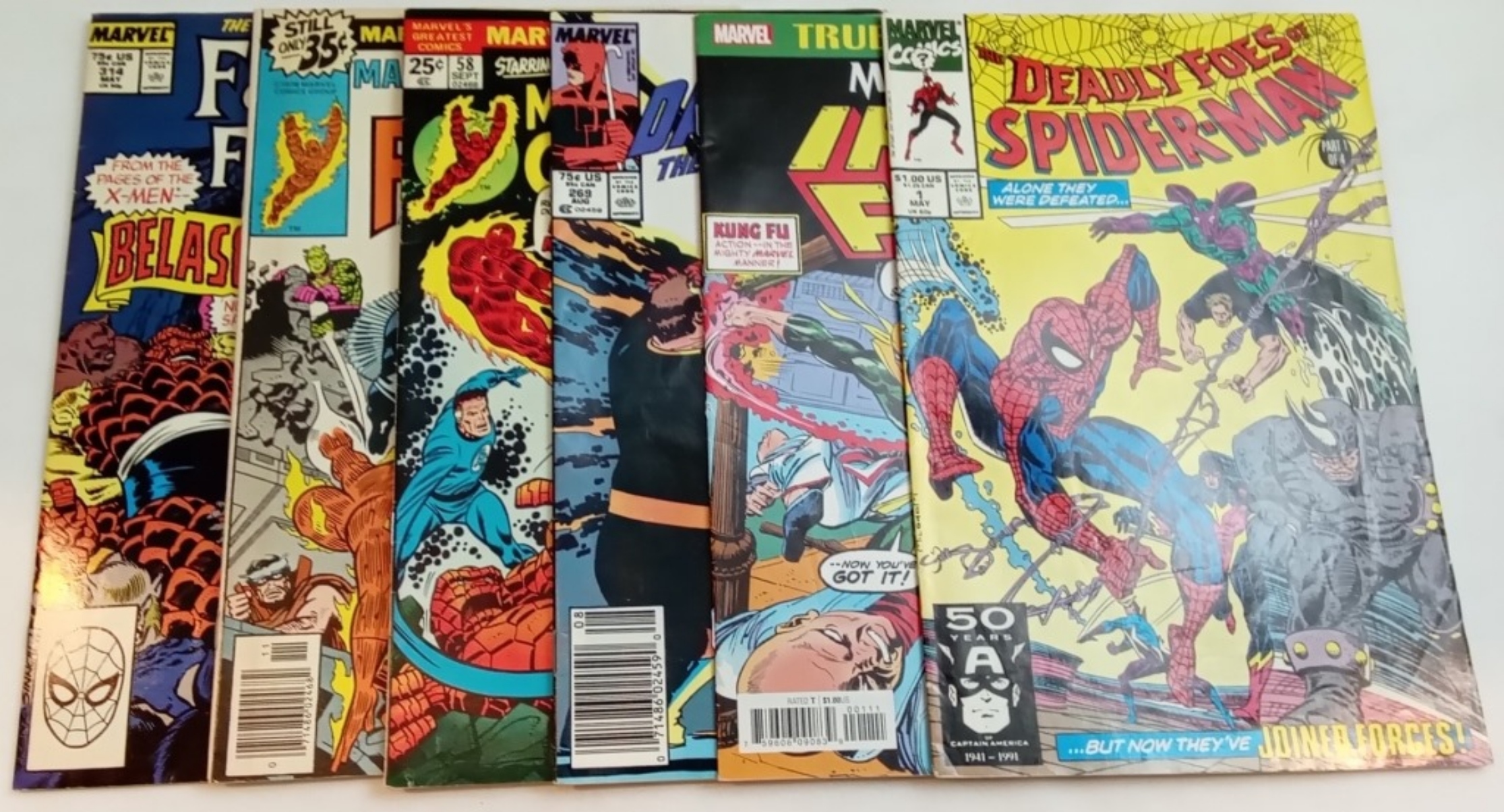 Marvel Comics Lot, 6 Bronze-to-Modern Issues