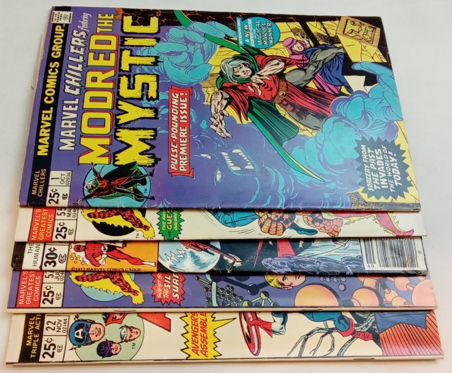 Marvel Comics Silver Age Lot: Five Issues, 1970s