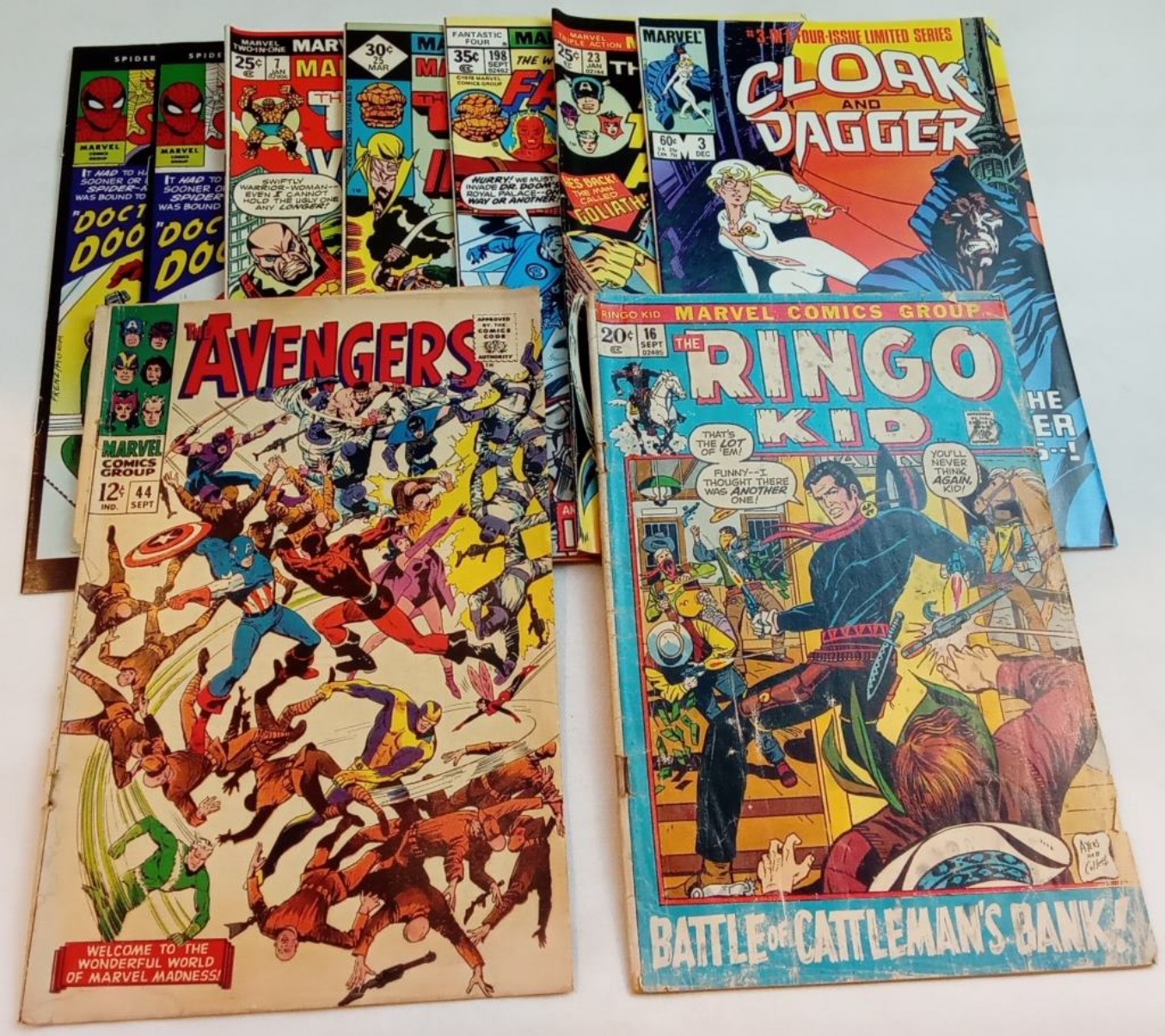 Marvel Comics Lot, Nine Issues 1970s-80s