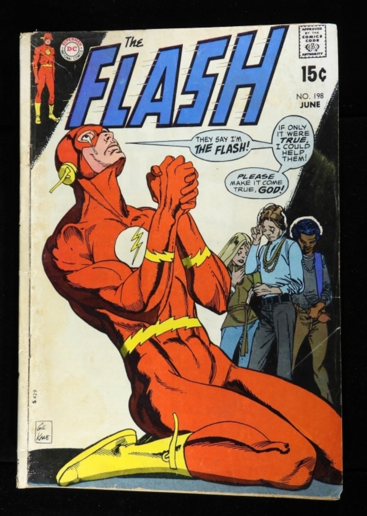 The Flash #198 1970, DC Silver Age Raw