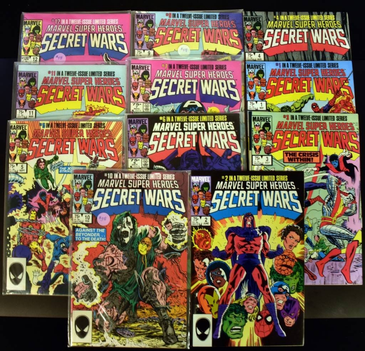 (11) Marvel Secret Wars #1-7 + 9-12