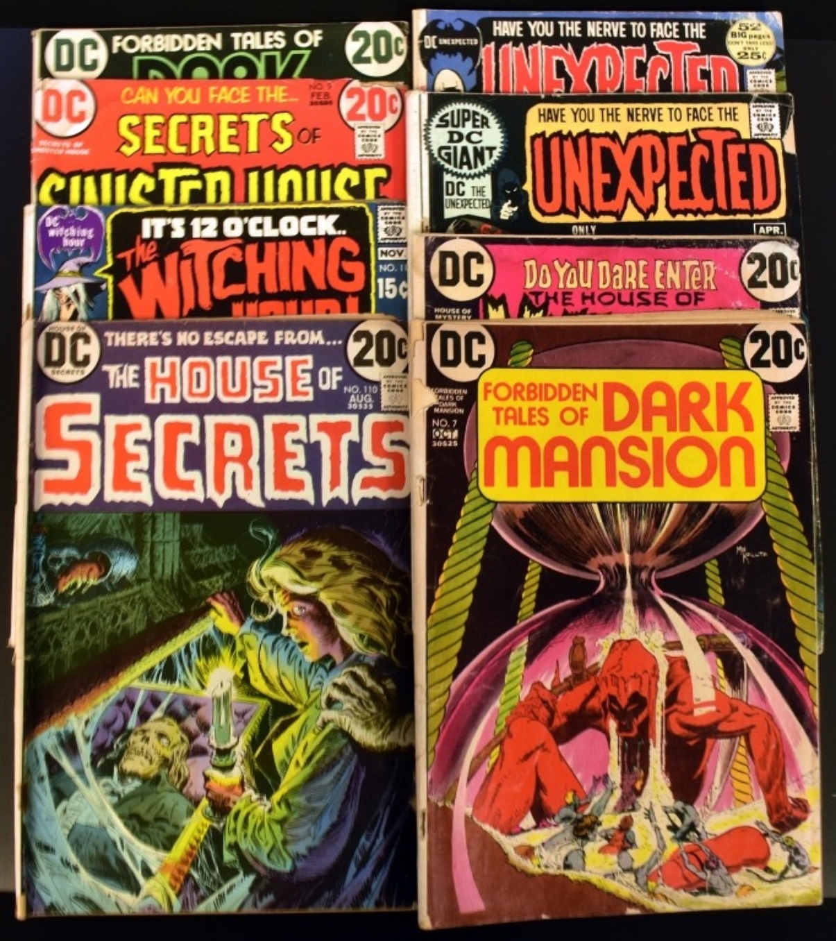 (8) Eerie DC Mixed Comics Lot