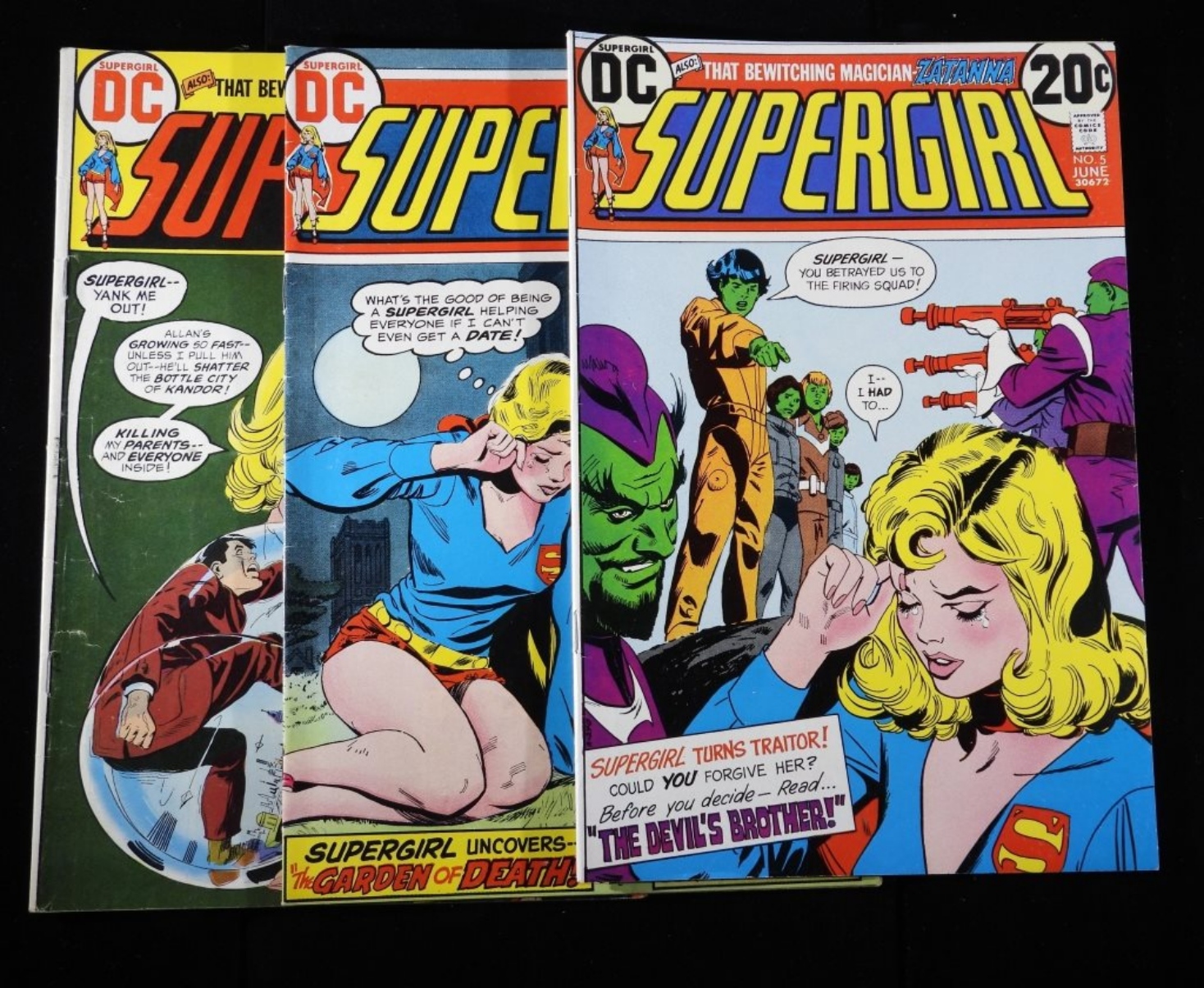 Supergirl #5 & More 1972 DC Comics Lot Raw