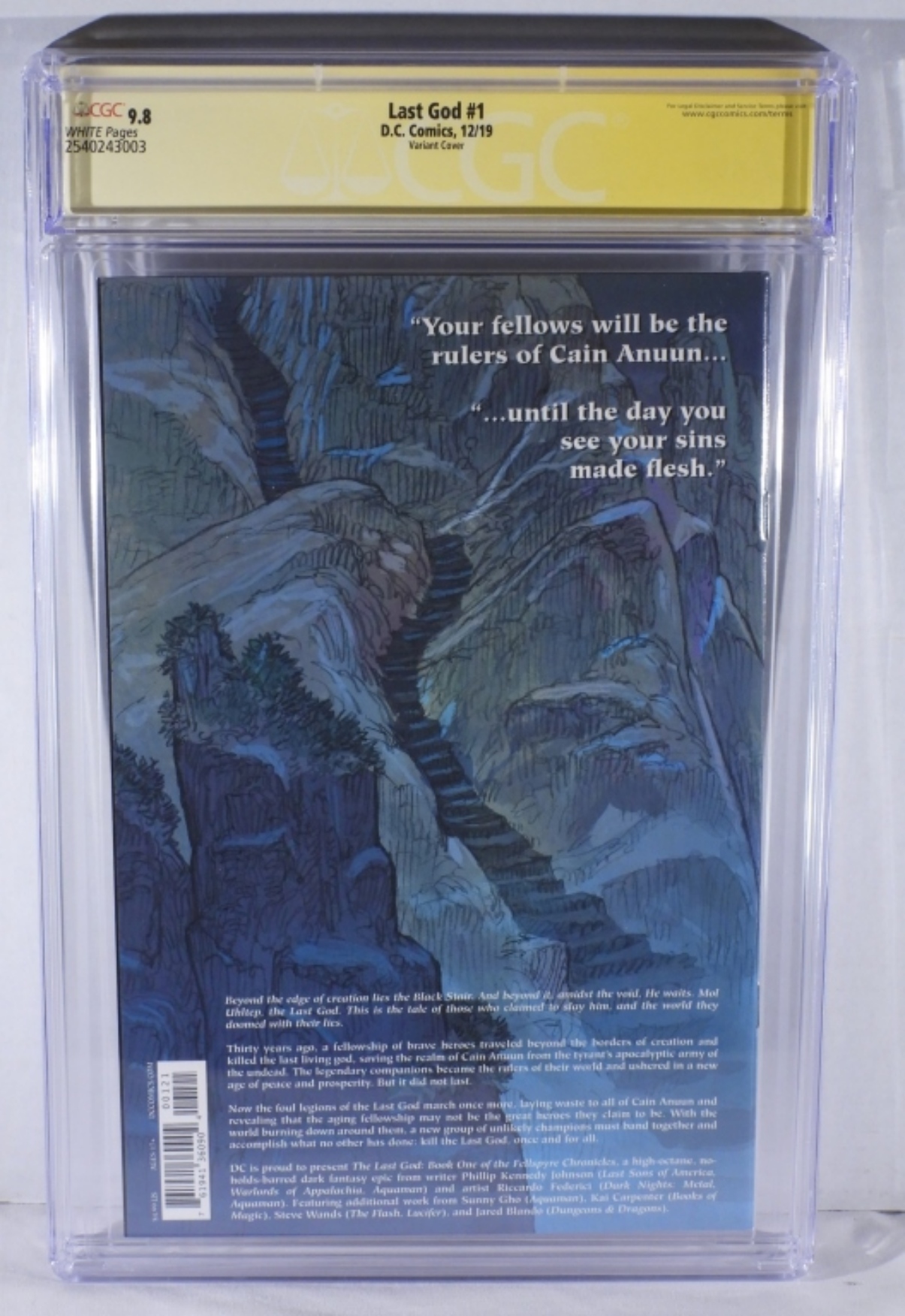 Last God #1 2019 CGC 9.8 Signature Series