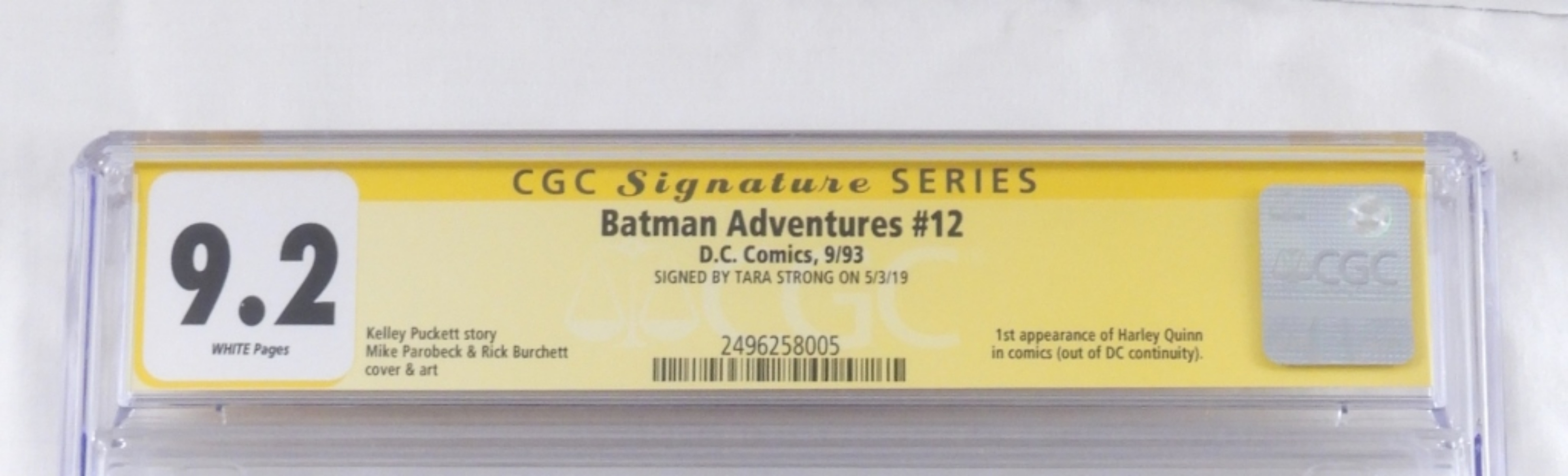 Batman Adventures #12 CGC 9.2 Signature Series