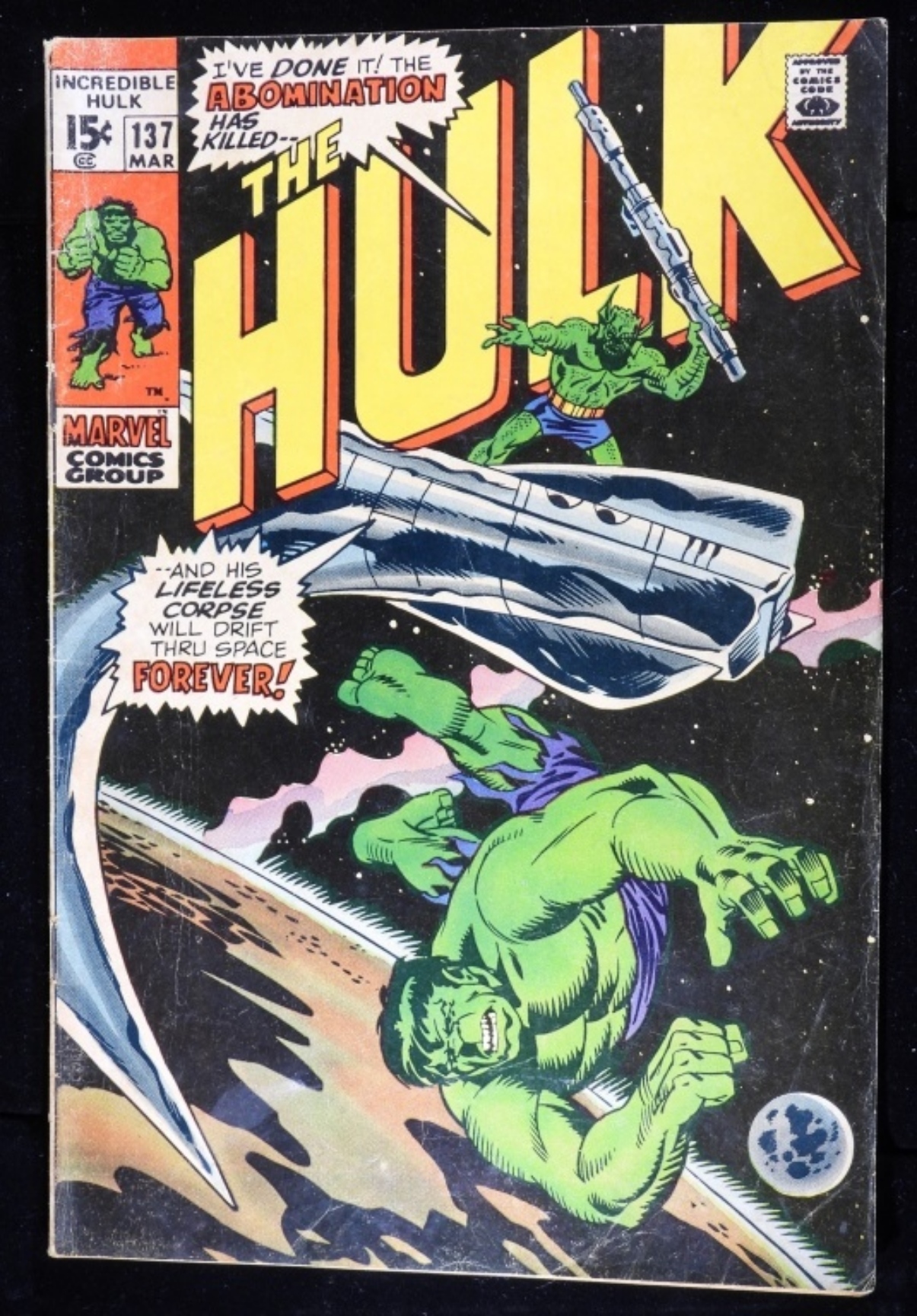 Incredible Hulk #137 Marvel 1971 Raw