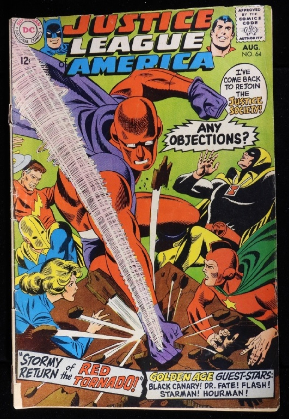 Justice League America #64 1968 DC Raw