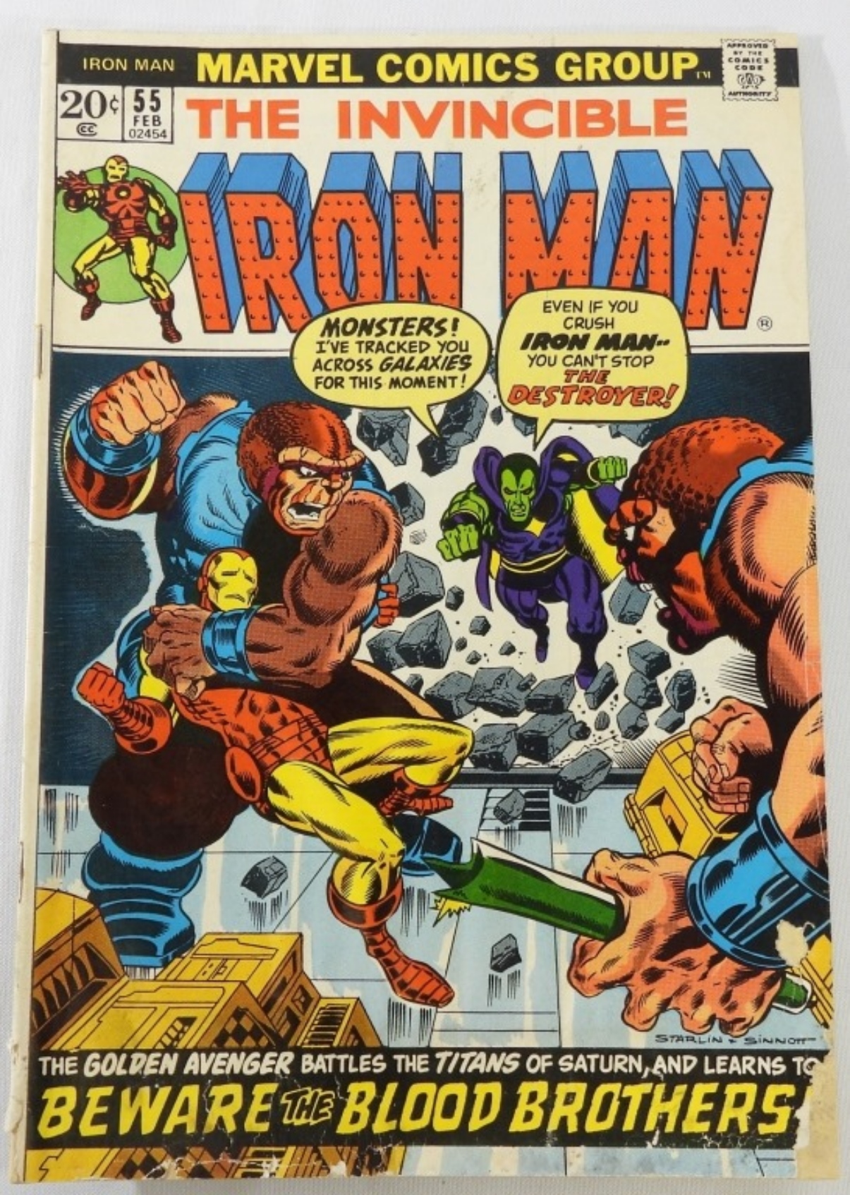 Iron Man #55 Marvel 1973, Raw 1st Thanos