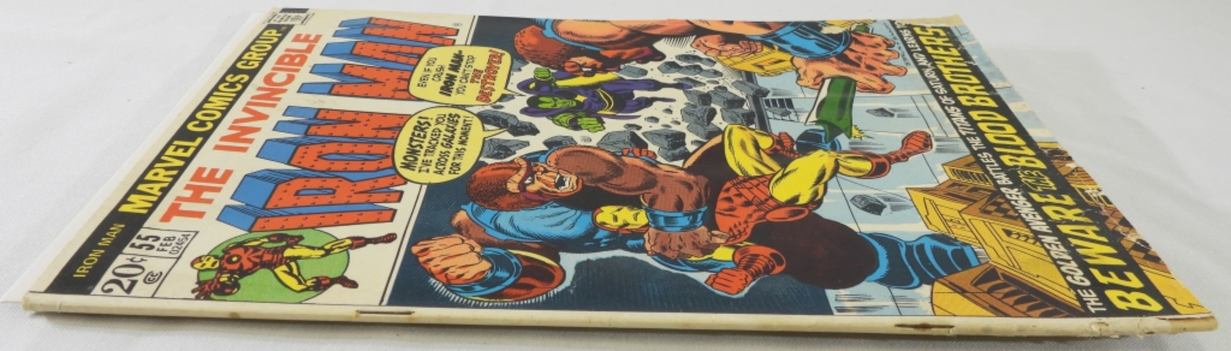 Iron Man #55 Marvel 1973, Raw 1st Thanos