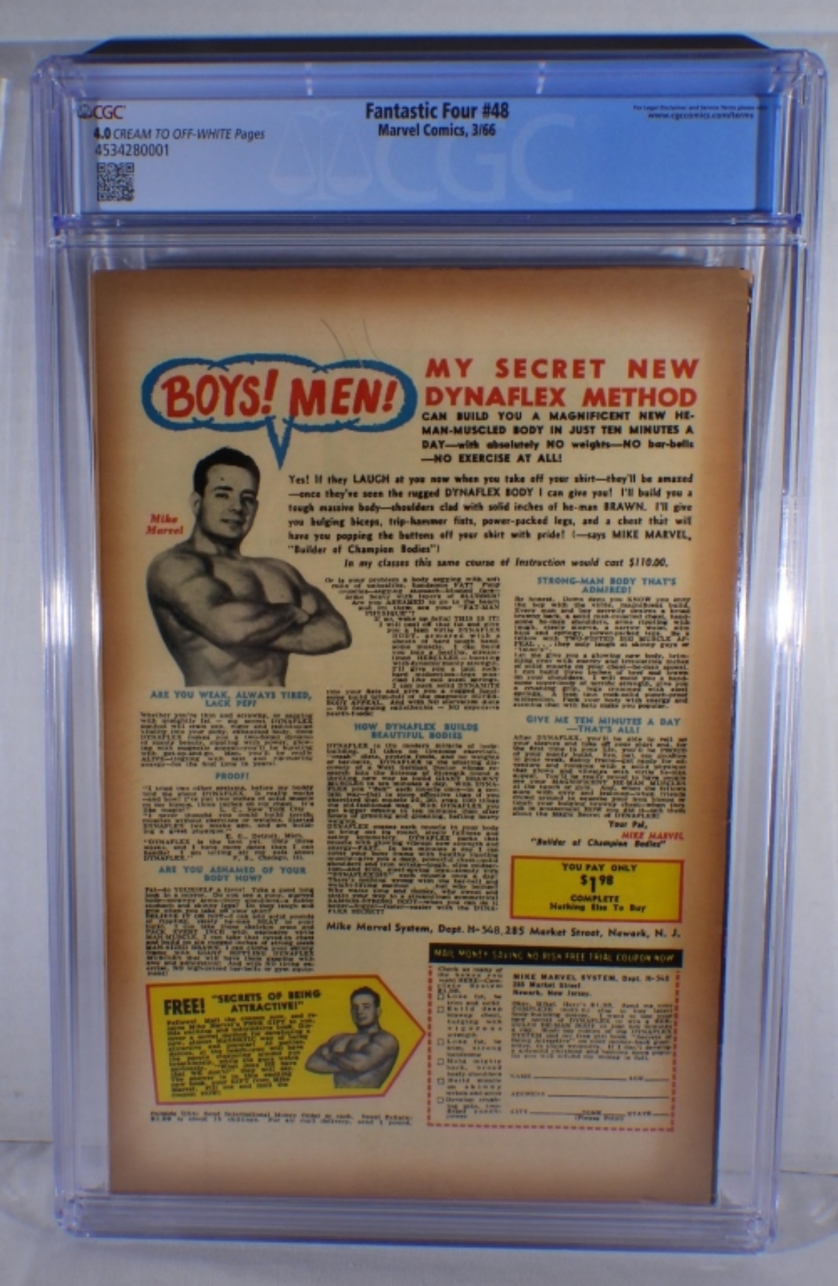 Fantastic Four #48 1966 CGC 4.0 Marvel