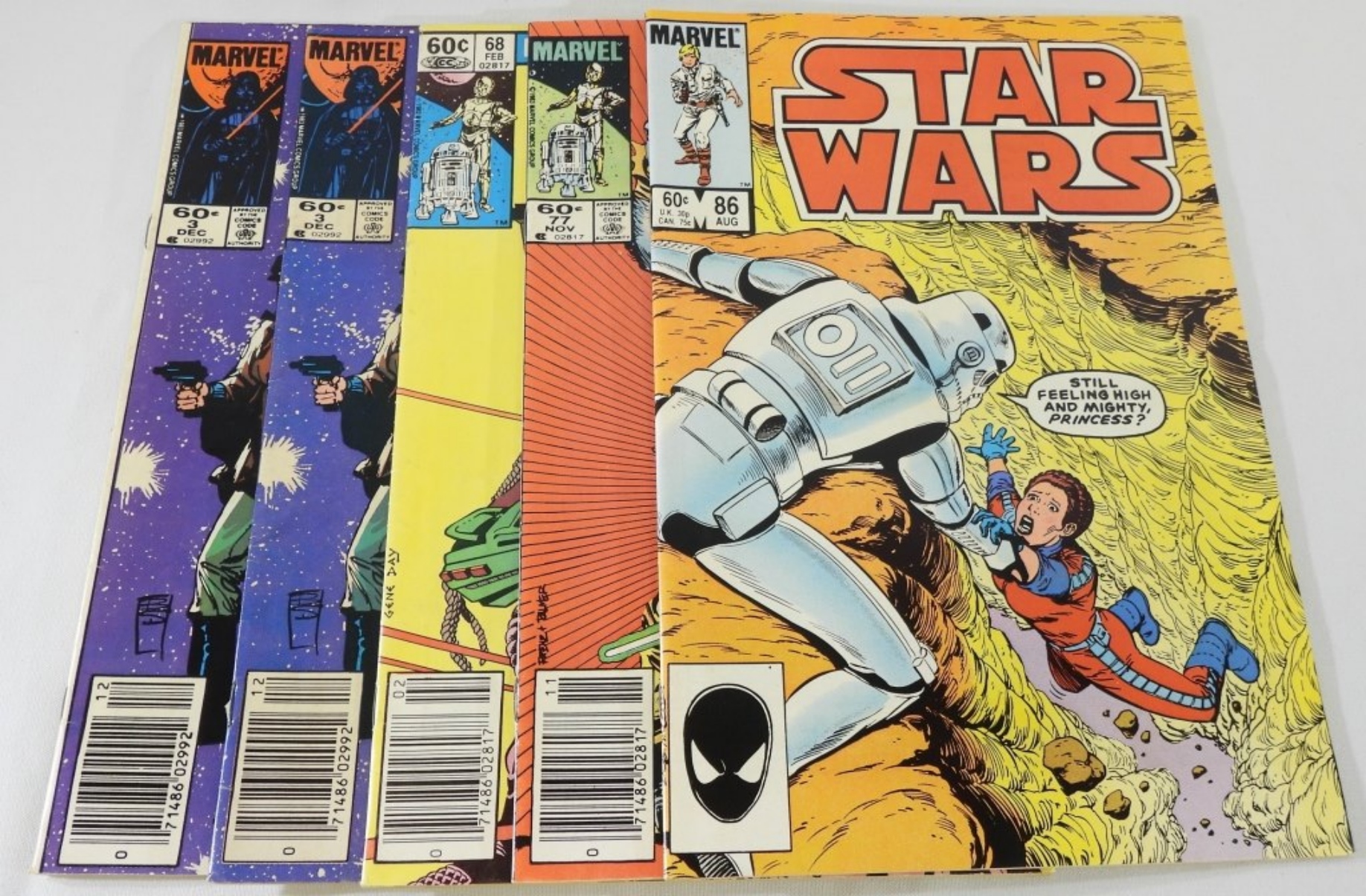 Marvel Star Wars Comics Lot of 5 #3,68,77,86
