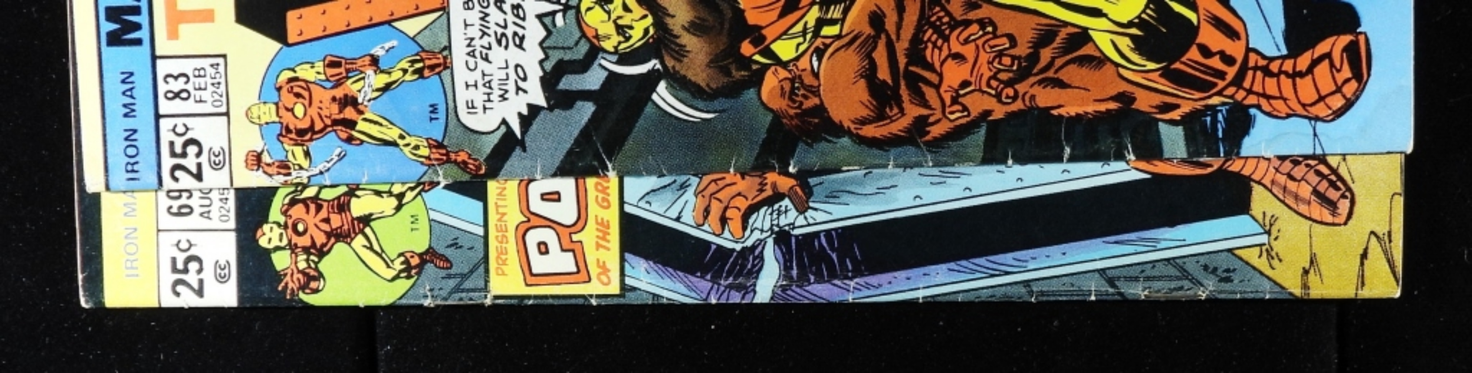 Invincible Iron Man #69 & #83 Marvel 1974-75 Raw