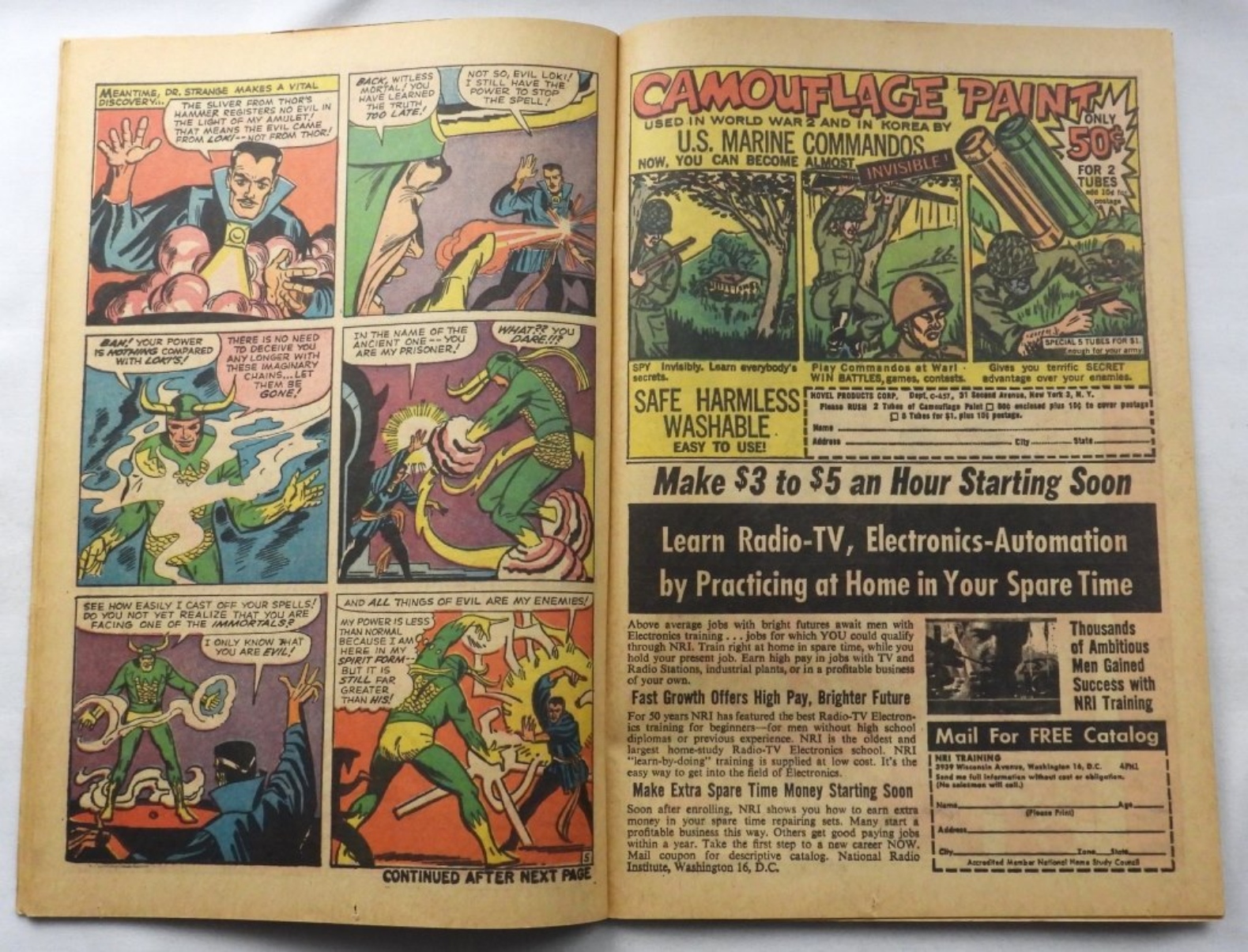 Strange Tales #123 1964, Marvel Raw
