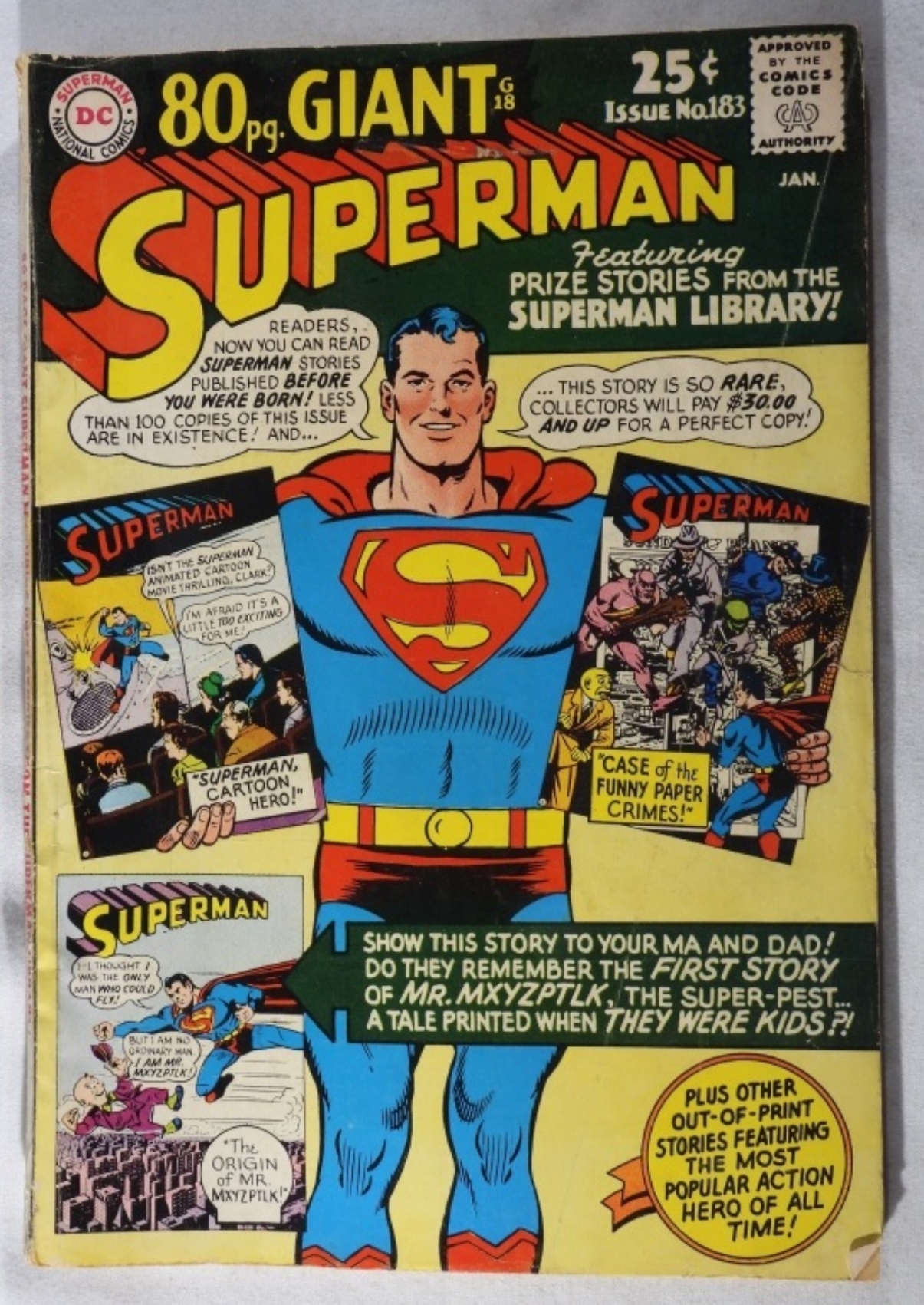 Superman #183 1966 DC 80-Page Giant Issue