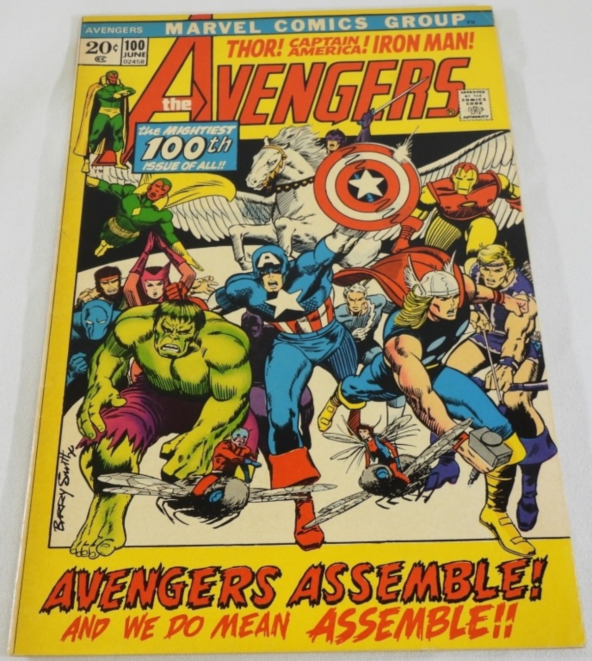 Avengers #100 1972 Marvel Barry Smith Cover