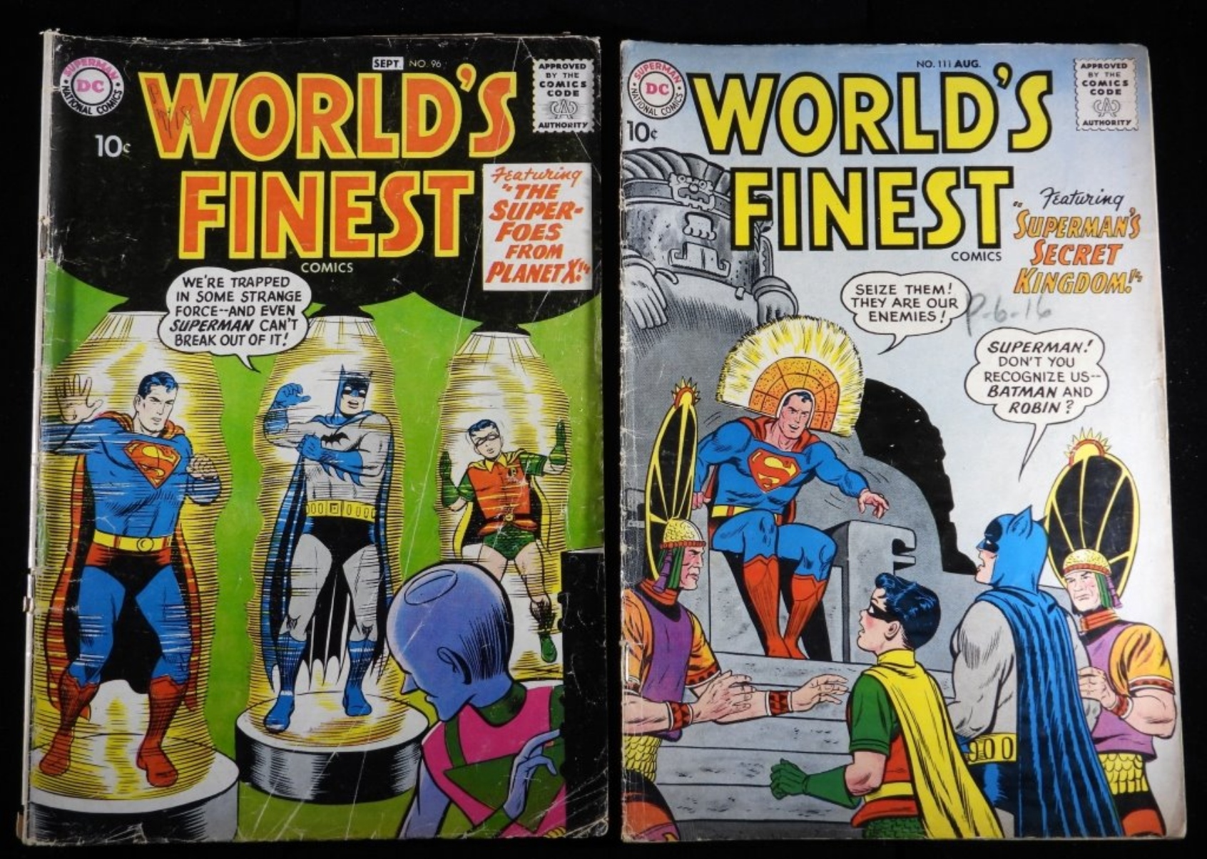 World's Finest #96 & #111, 1958-60 DC