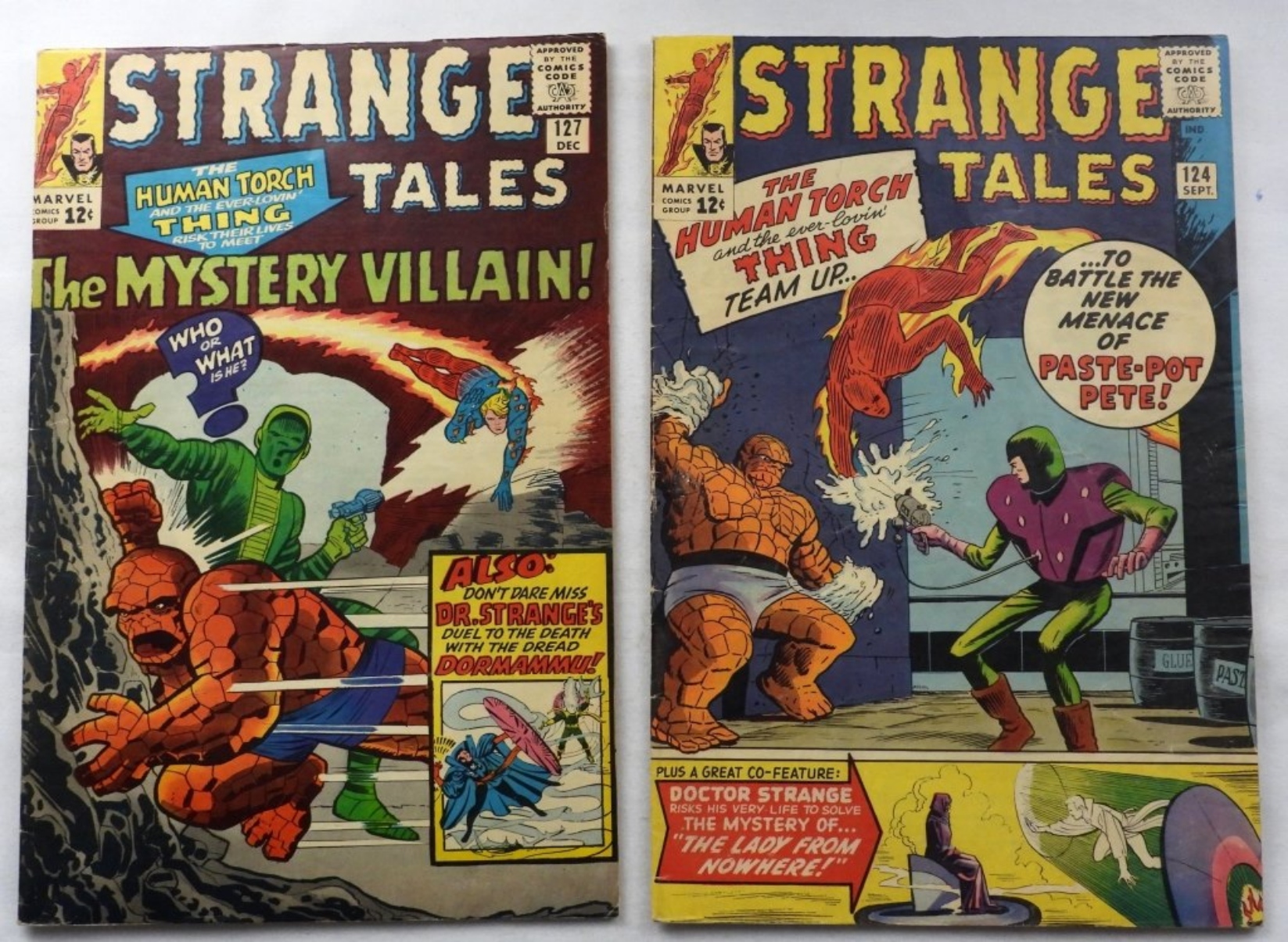 Strange Tales #124 & #127 Marvel 1964