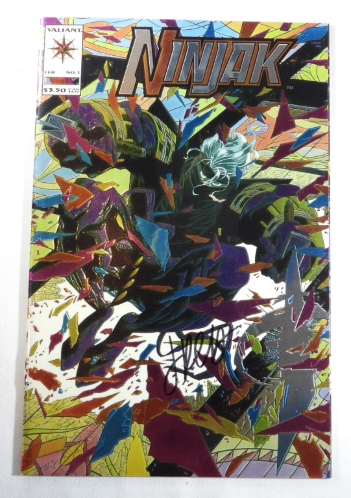 Valiant Ninjak #1 & X-O Manowar #0 Signed
