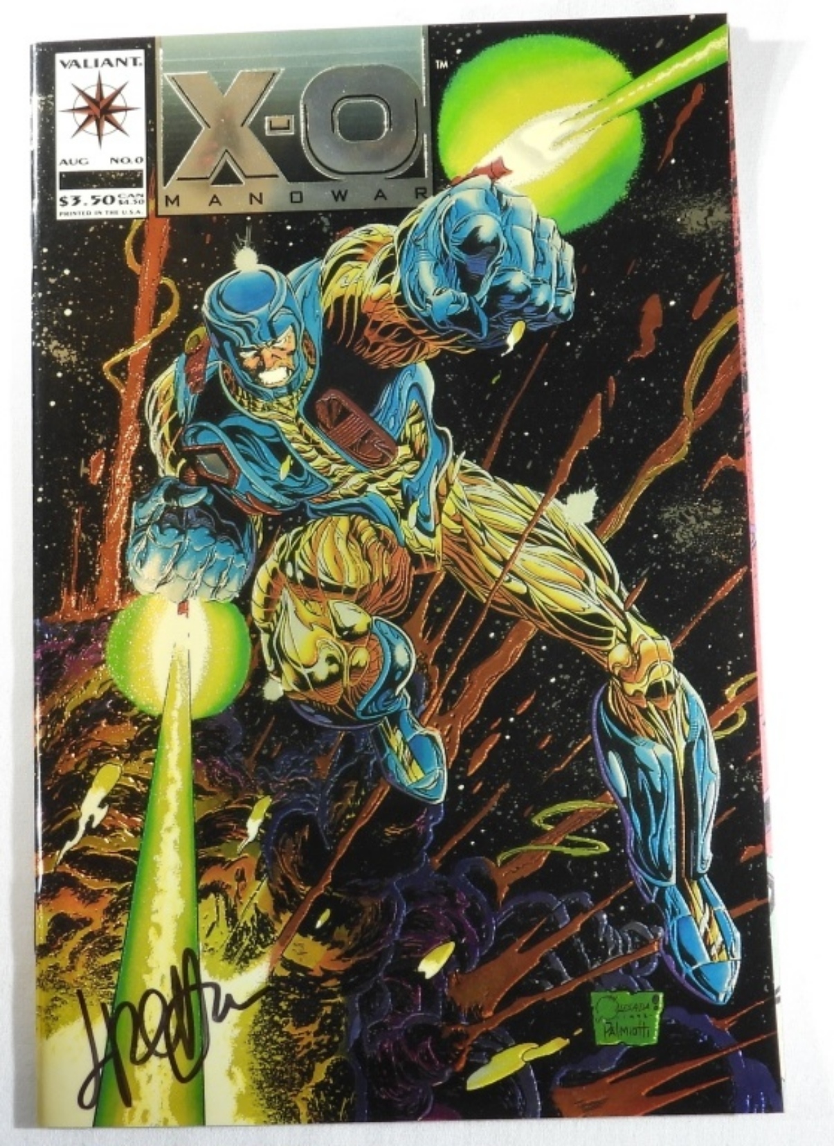 Valiant Ninjak #1 & X-O Manowar #0 Signed