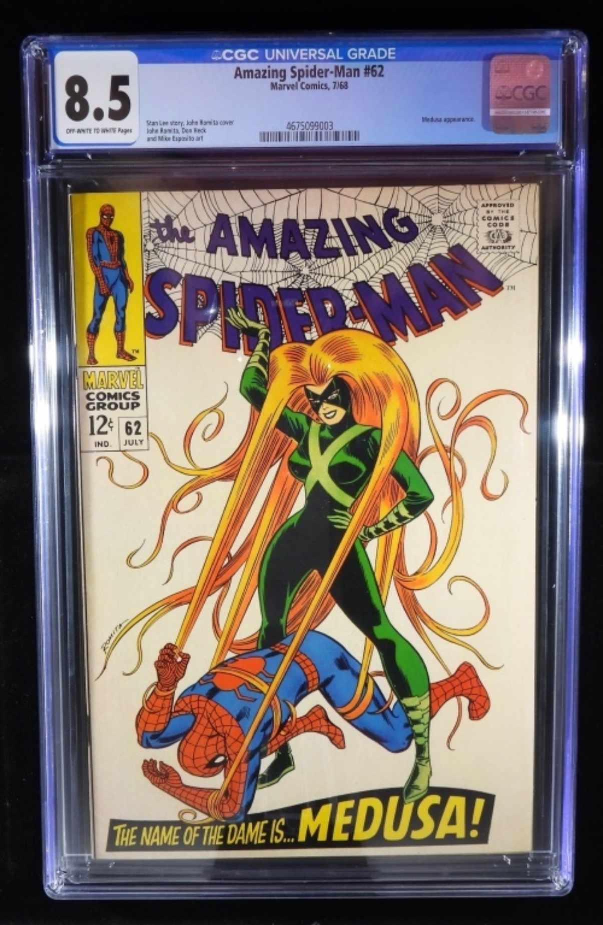 Amazing Spider-Man #62 1968 CGC 8.5