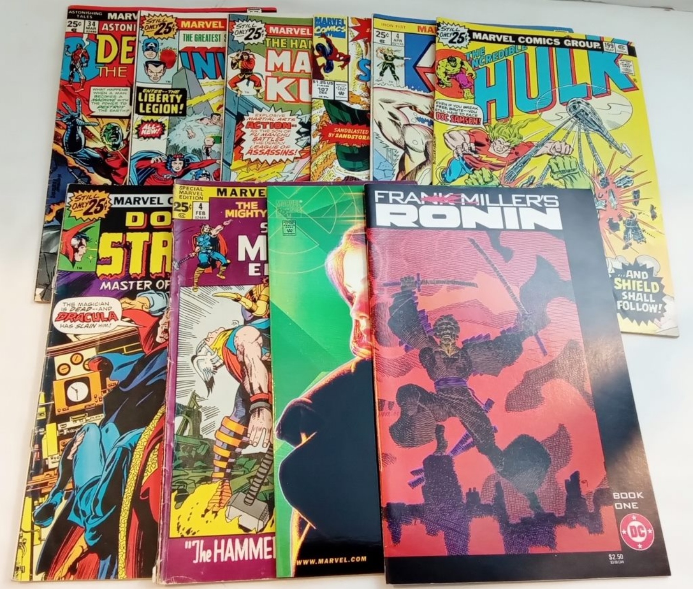 (7) Bronze Age Marvel & (3) Modern Comics