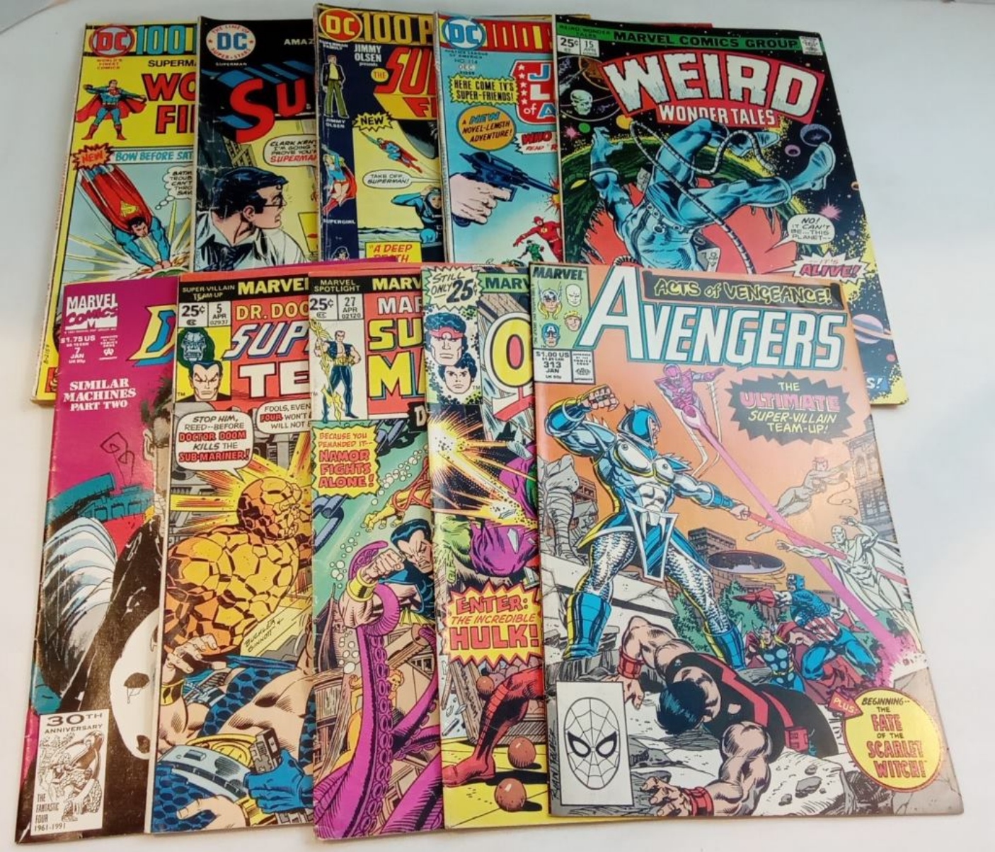(7) Bronze Age Marvel & (3) Modern Comics
