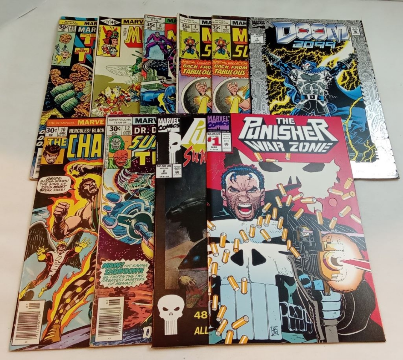 (10) Mixed Ages Of Marvel Comics