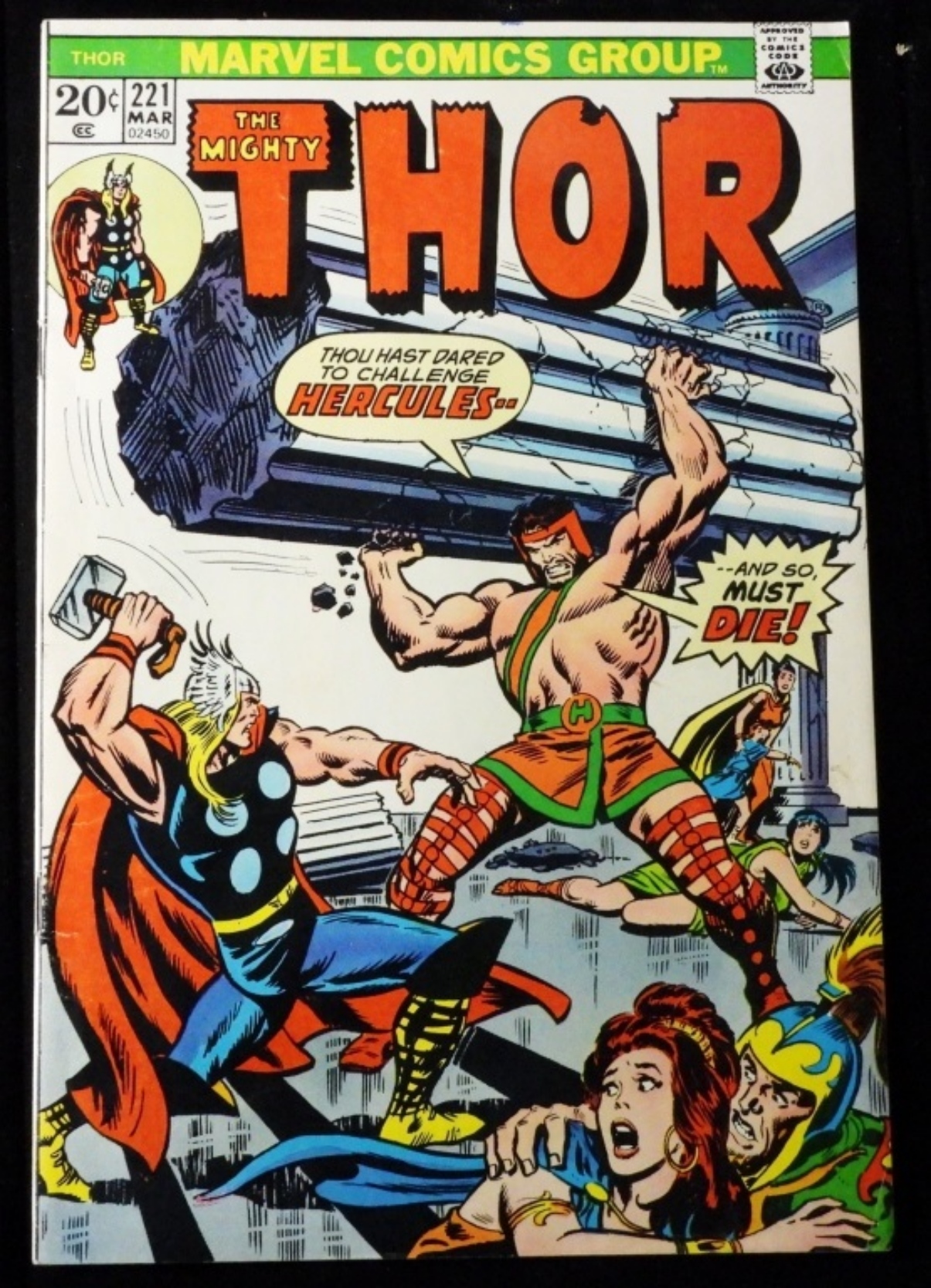 Thor #221 1974 Marvel Bronze Age Raw